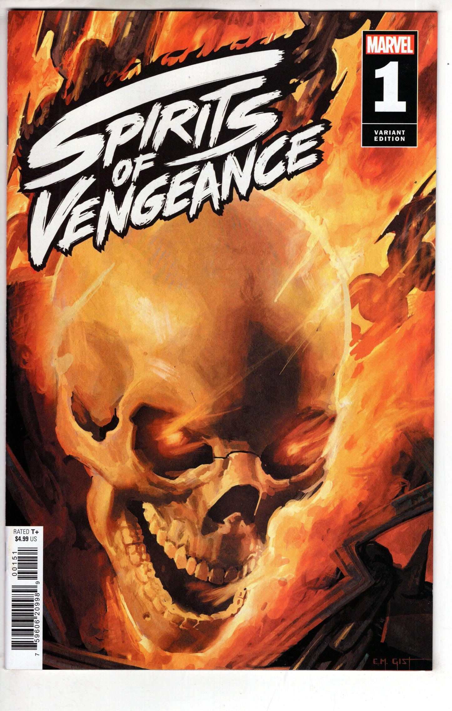 MARVEL PRH COMIC BOOK SPIRITS OF VENGEANCE #1 (OF 5) EM GIST VAR