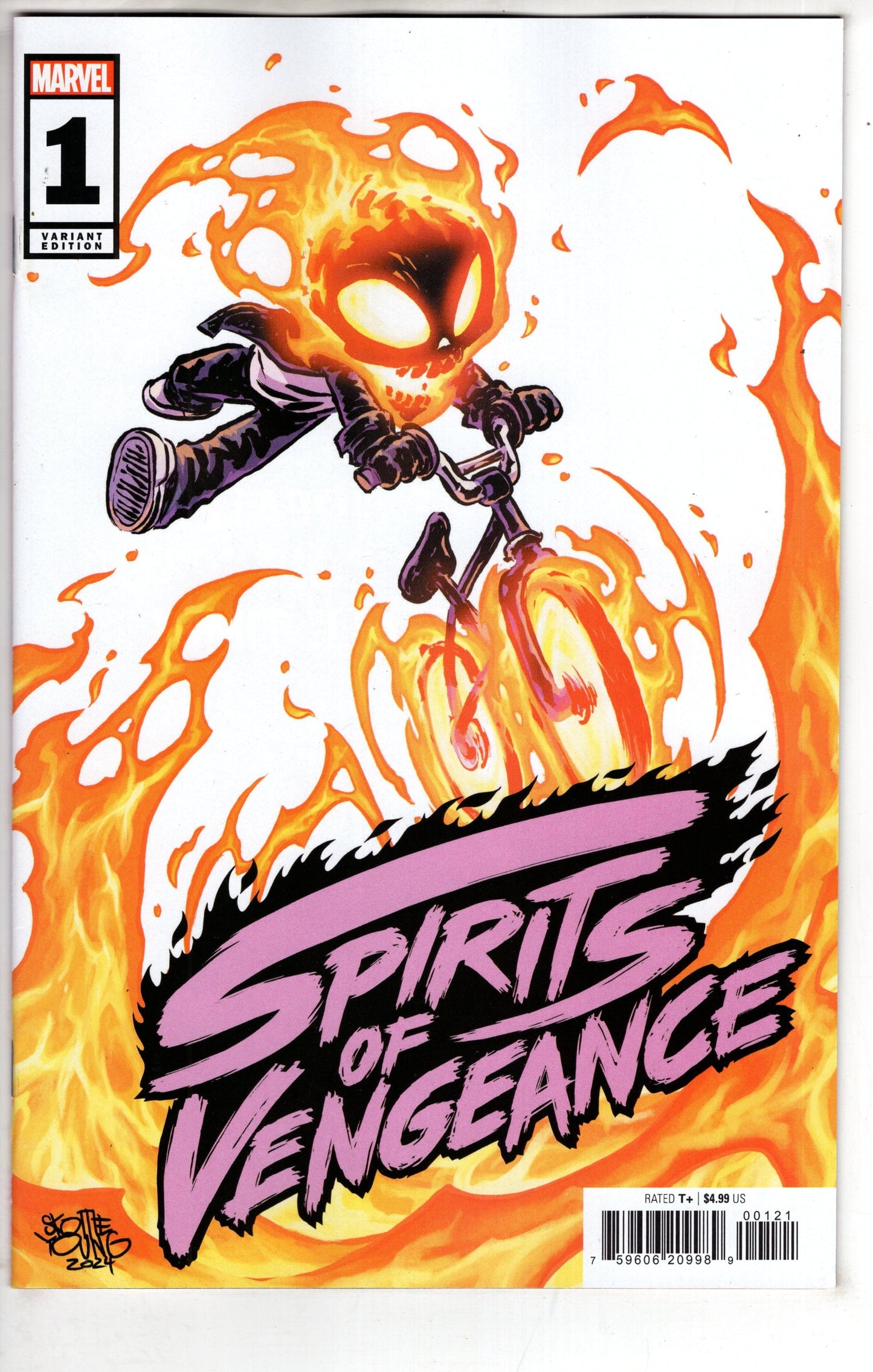 MARVEL PRH COMIC BOOK SPIRITS OF VENGEANCE #1 (OF 5) SKOTTIE YOUNG VAR