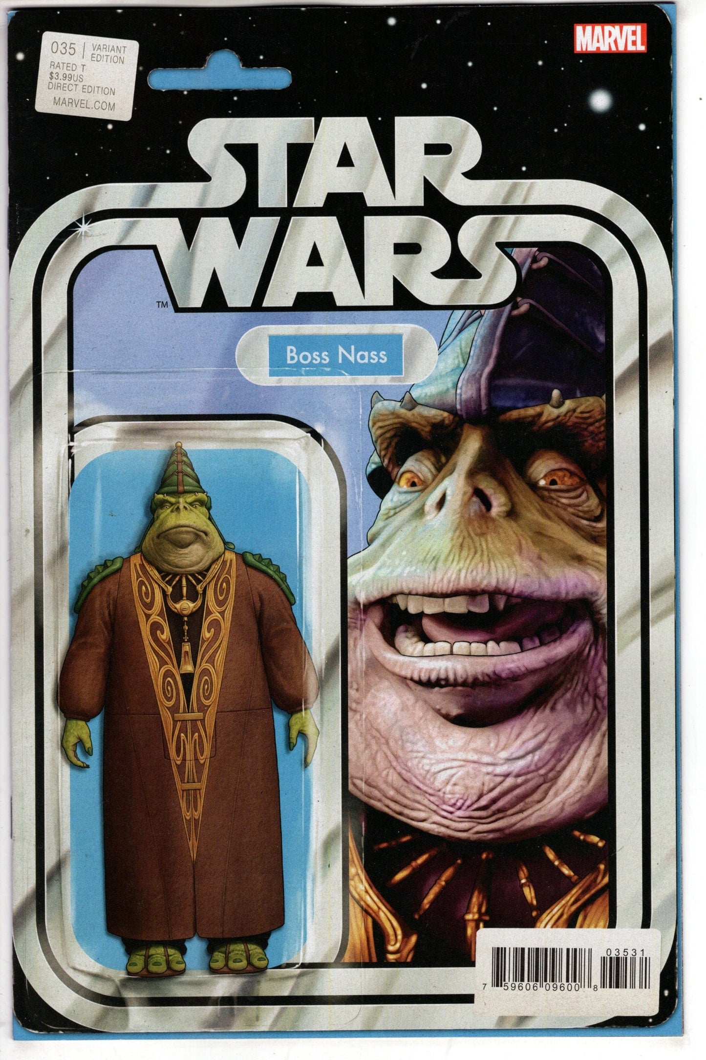 MARVEL PRH COMIC BOOK STAR WARS #35 JOHN TYLER CHRISTOPHER ACTION FIG VAR