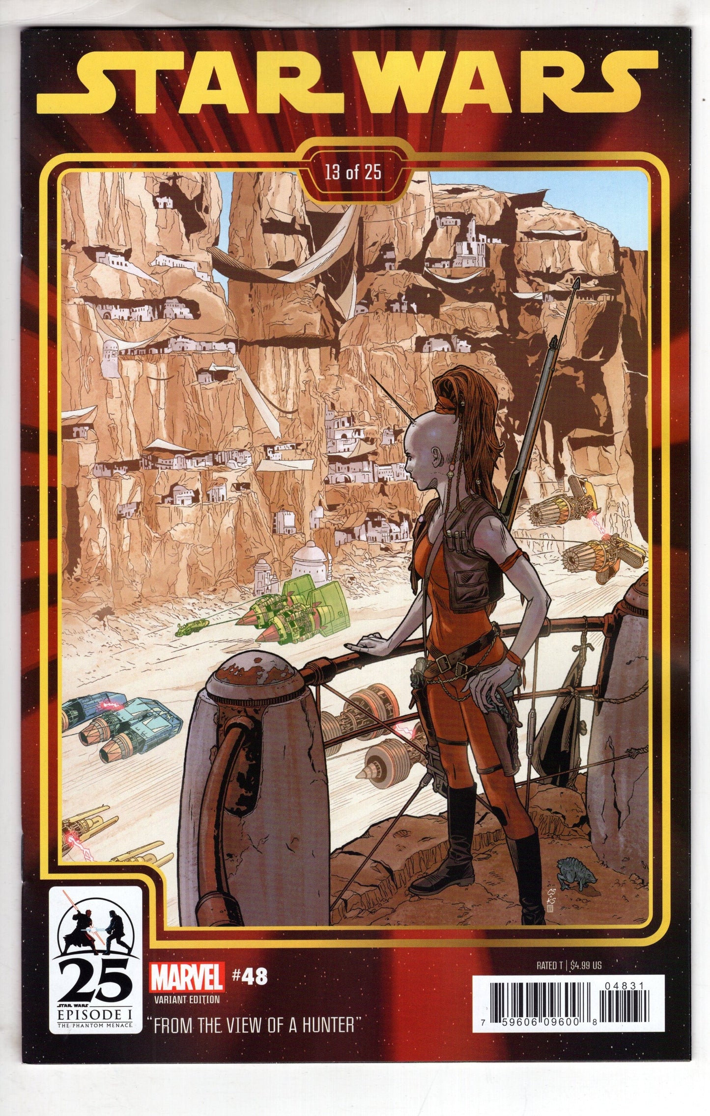 MARVEL PRH COMIC BOOK STAR WARS #48 CHRIS SPROUSE PHANTOM MENACE 25TH ANN VAR