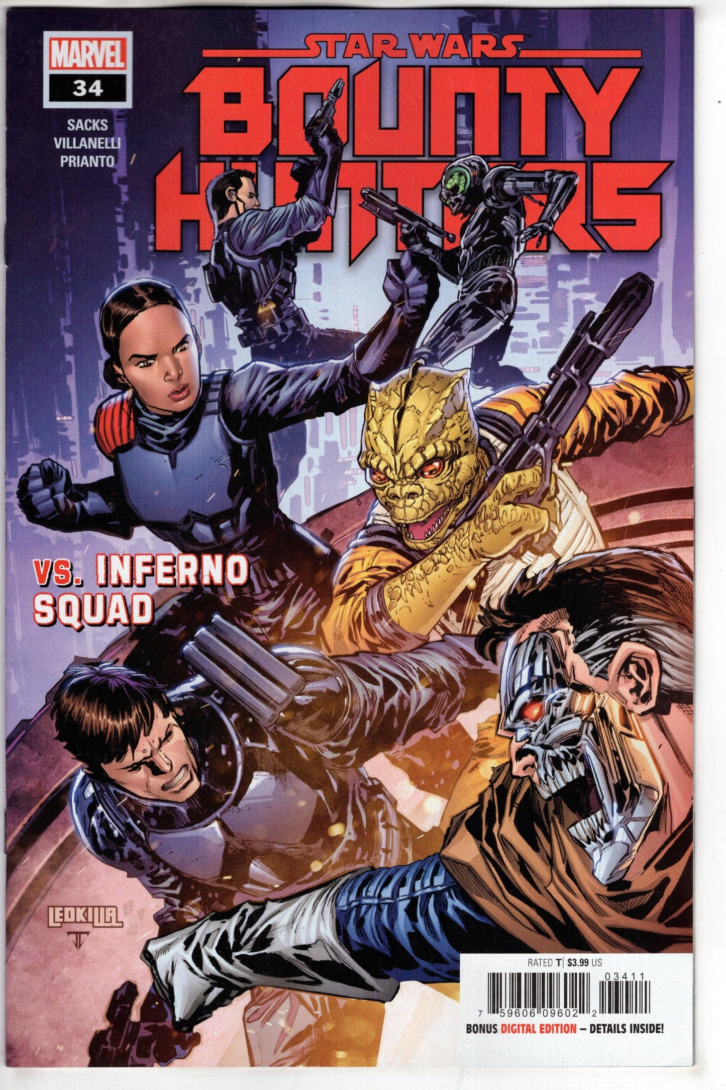 MARVEL PRH COMIC BOOK STAR WARS BOUNTY HUNTERS #34