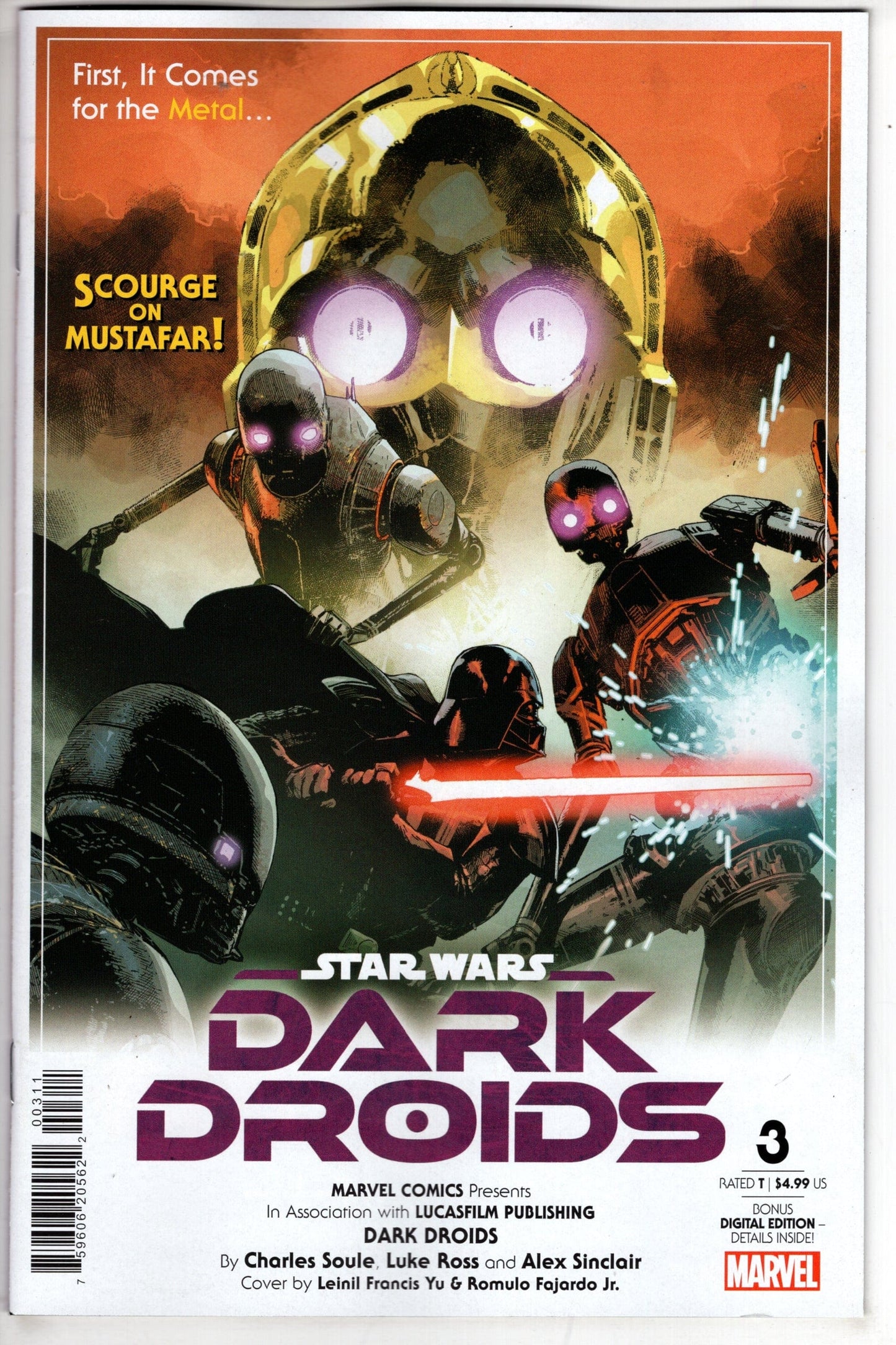 MARVEL PRH COMIC BOOK STAR WARS DARK DROIDS #3