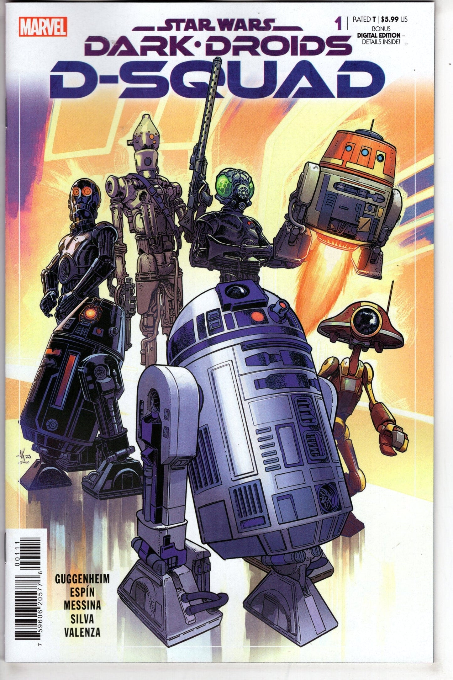MARVEL PRH COMIC BOOK STAR WARS DARK DROIDS D-SQUAD #1