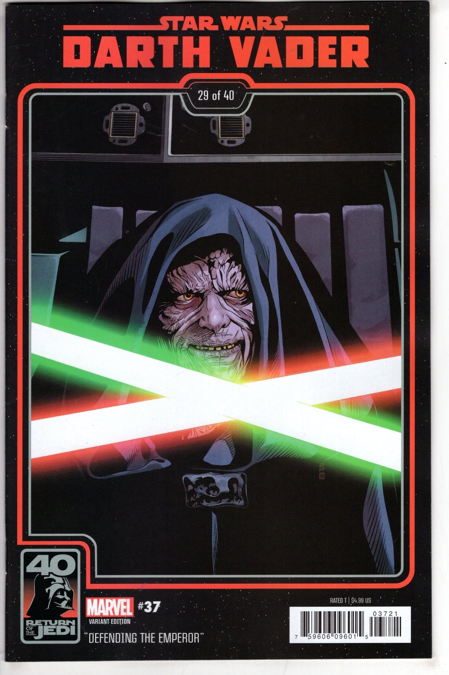 MARVEL PRH COMIC BOOK STAR WARS DARTH VADER #37 RETURN OF JEDI 40TH ANNIV VAR