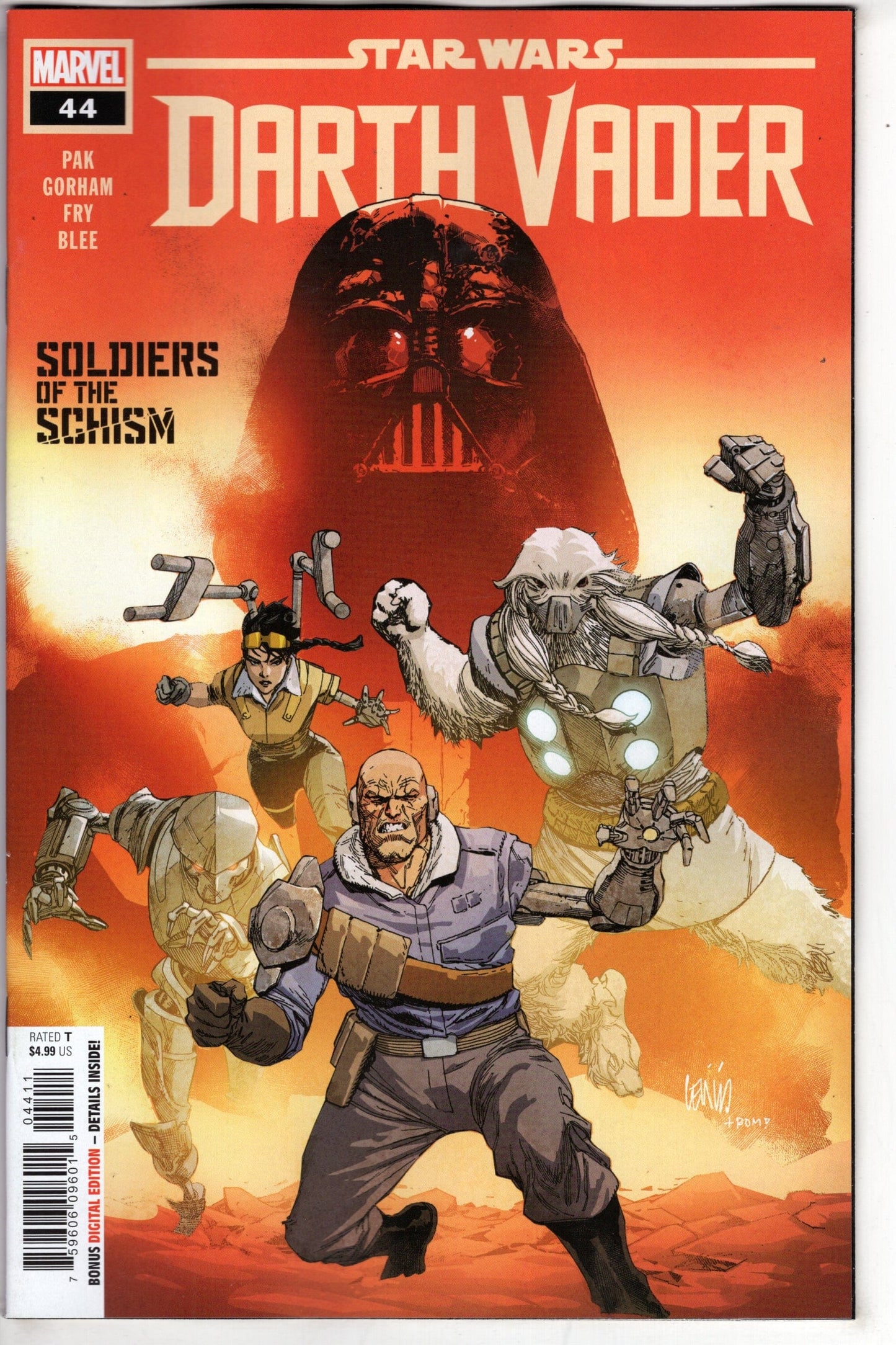 MARVEL PRH COMIC BOOK STAR WARS DARTH VADER #44