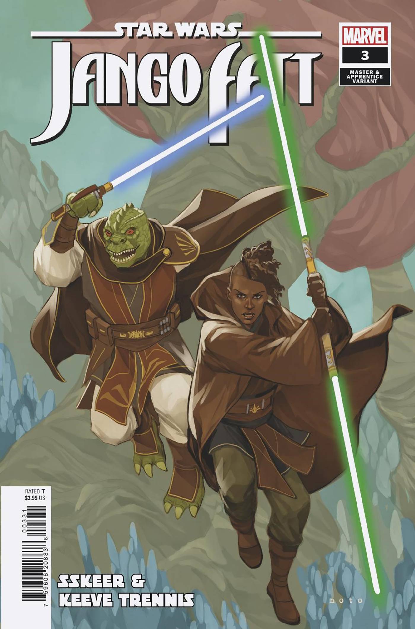MARVEL PRH COMIC BOOK STAR WARS JANGO FETT #3 PHIL NOTO MASTER APPRENTICE VAR