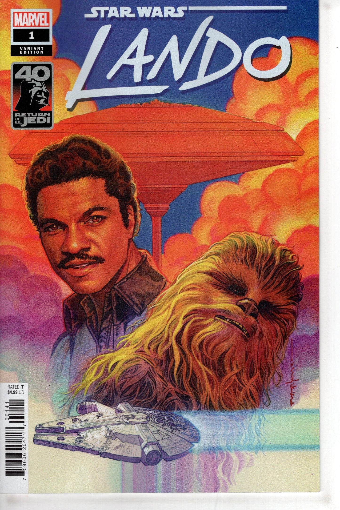 MARVEL PRH COMIC BOOK STAR WARS RETURN OF JEDI LANDO #1 STELFREEZE VAR