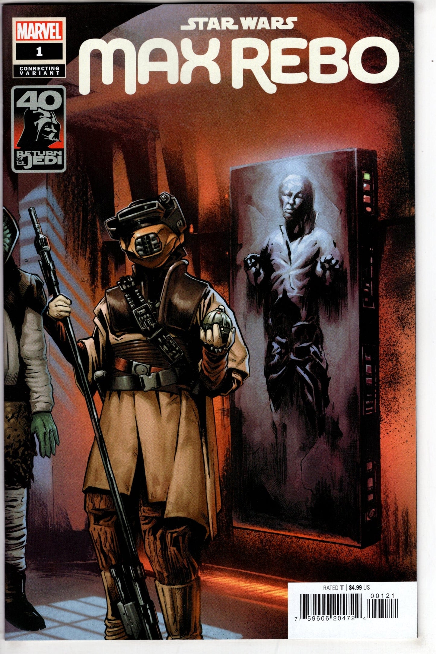 MARVEL PRH COMIC BOOK STAR WARS RETURN OF JEDI MAX REBO #1 GARBETT CONNECT VAR