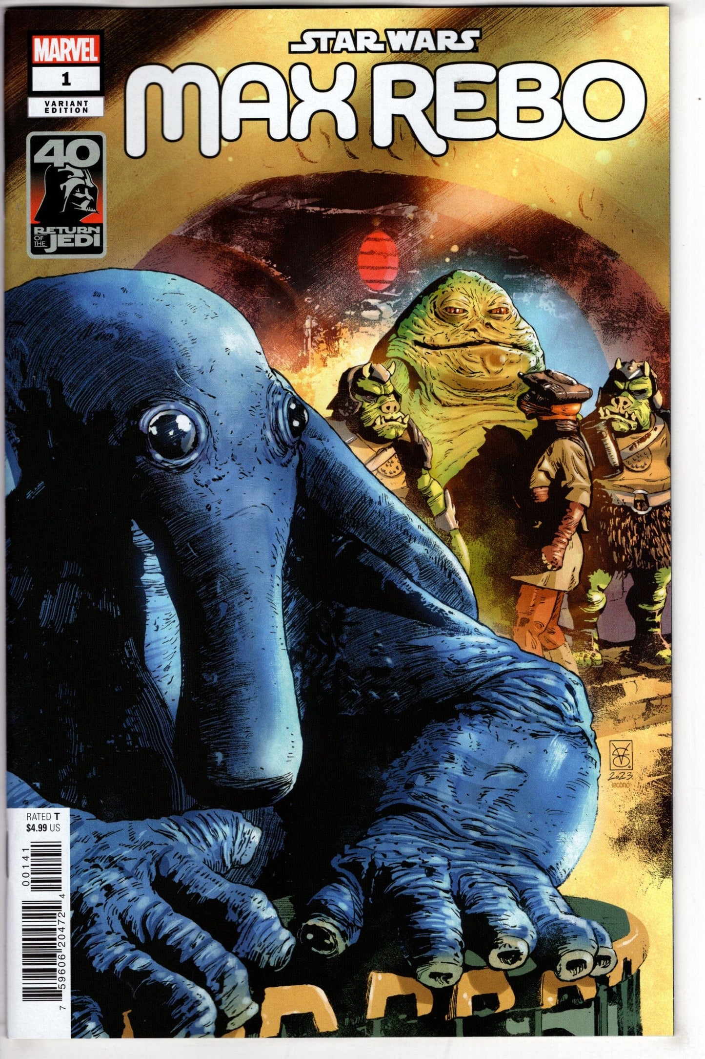 MARVEL PRH COMIC BOOK STAR WARS RETURN OF JEDI MAX REBO #1 GIANGIORDANO VAR