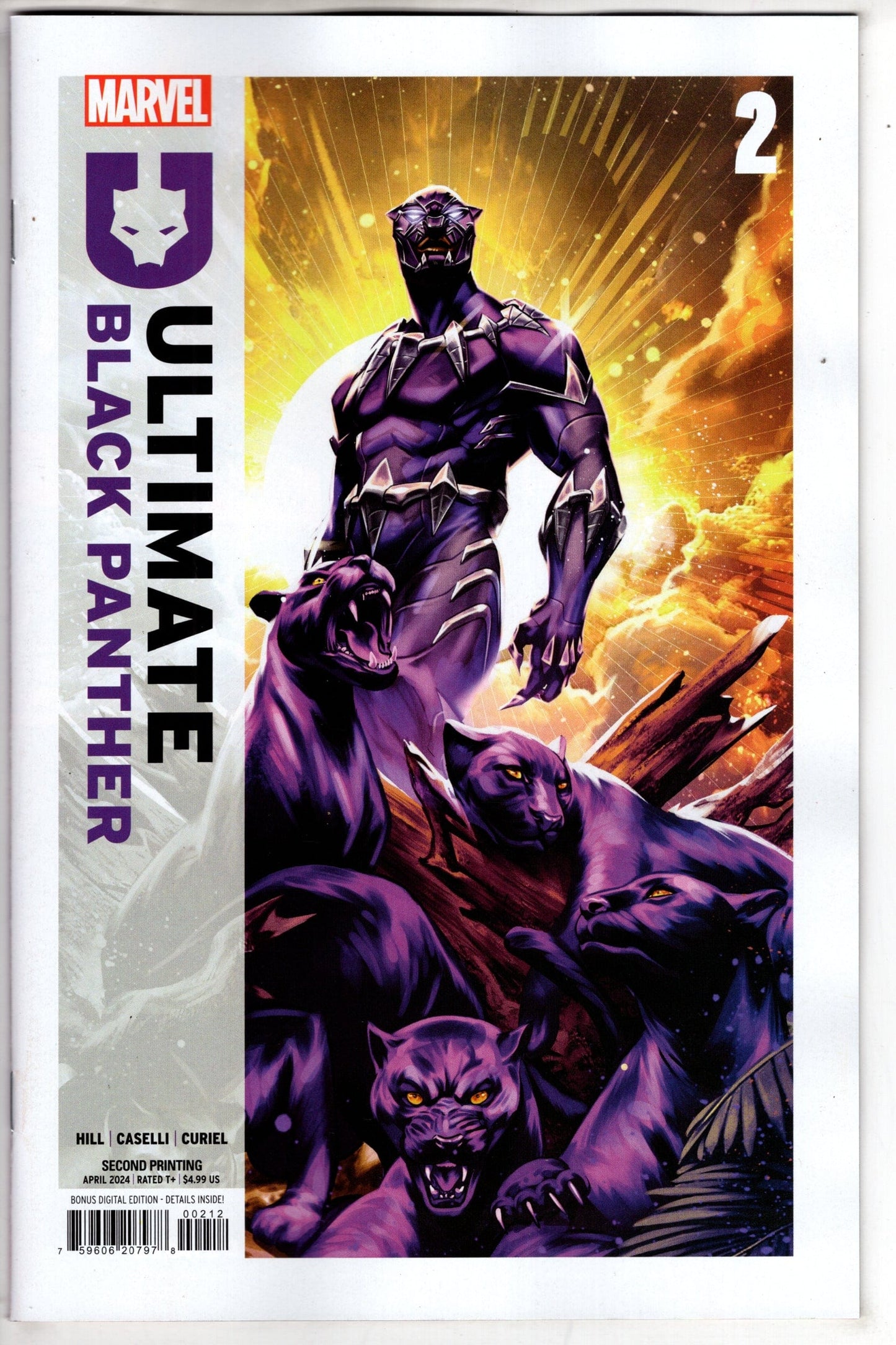 MARVEL PRH COMIC BOOK ULTIMATE BLACK PANTHER #2 2ND PTG MATEUS MANHANINI VARIANT