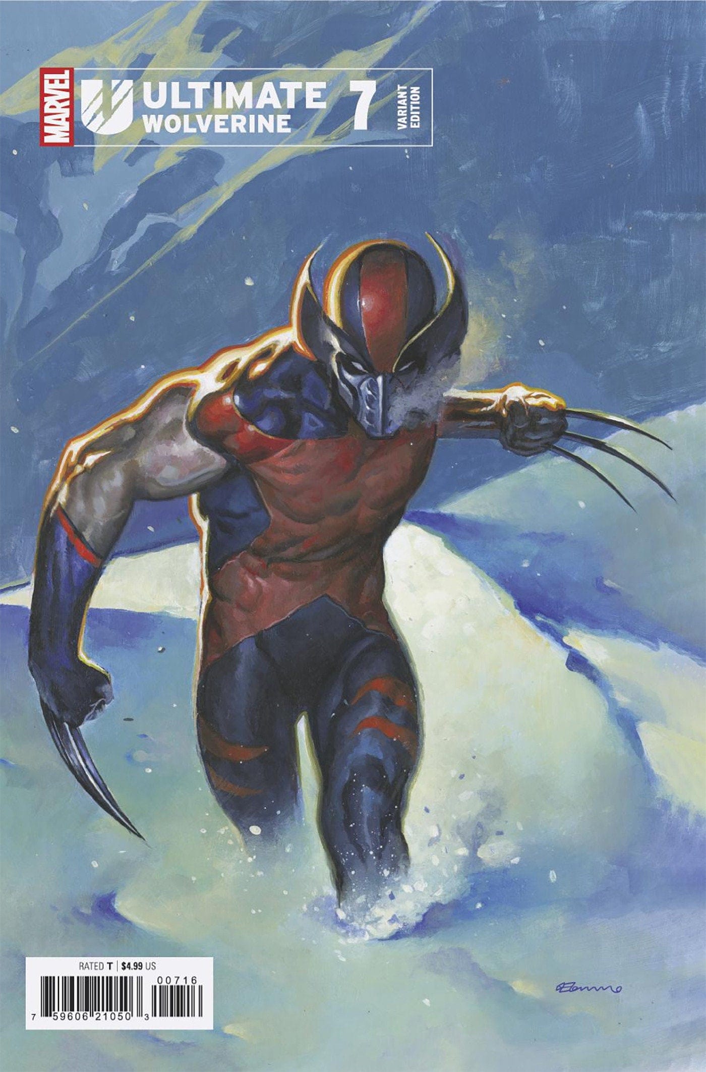 MARVEL PRH COMIC BOOK Ultimate Wolverine #7 Fabrizio De Tommaso Variant