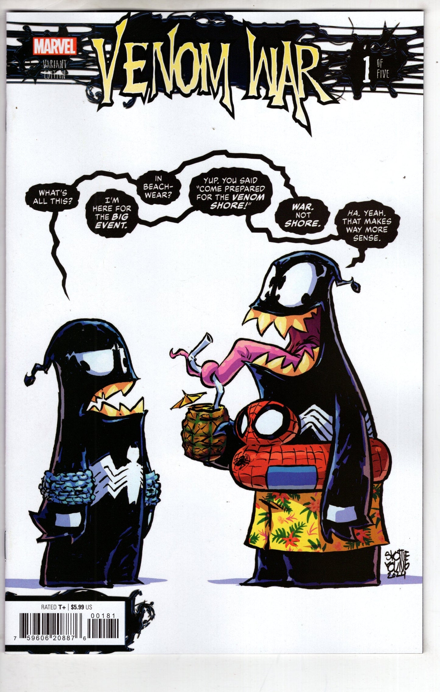 MARVEL PRH COMIC BOOK VENOM WAR #1 SKOTTIE YOUNG VAR