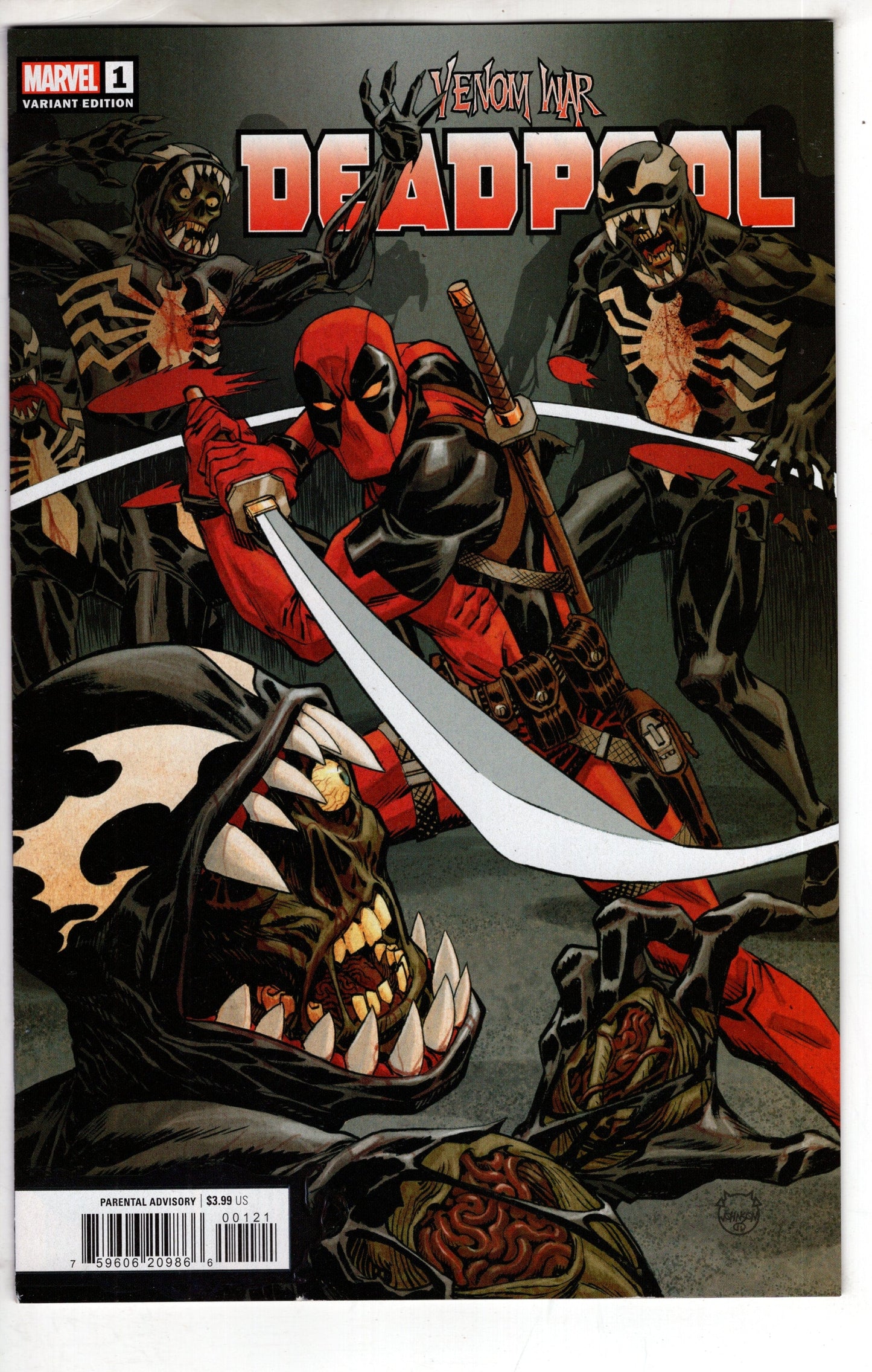MARVEL PRH COMIC BOOK VENOM WAR DEADPOOL #1 (OF 3) DAVE JOHNSON VAR