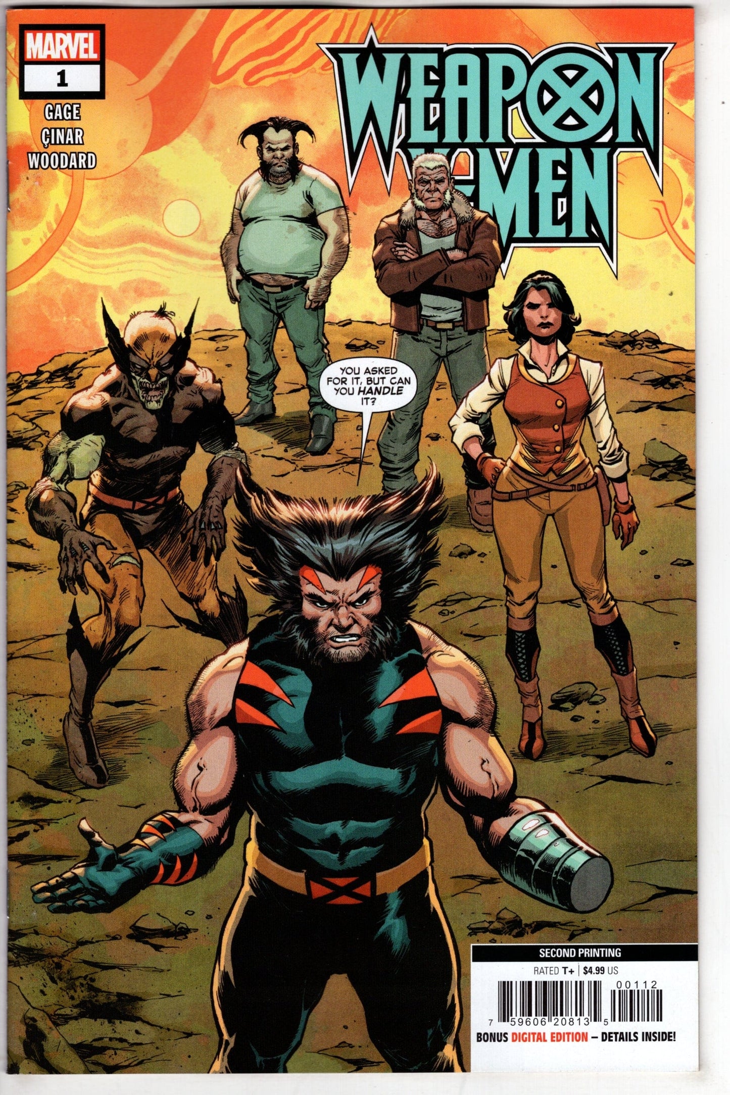 MARVEL PRH COMIC BOOK WEAPON X-MEN #1 2ND PTG YILDIRAY CINAR VARIANT