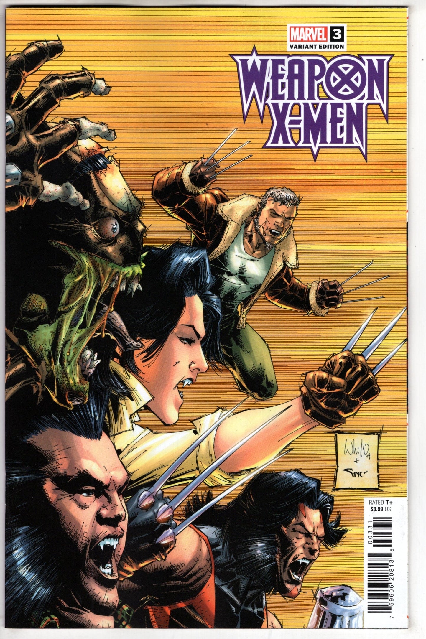 MARVEL PRH COMIC BOOK WEAPON X-MEN #3 WHILCE PORTACIO VAR