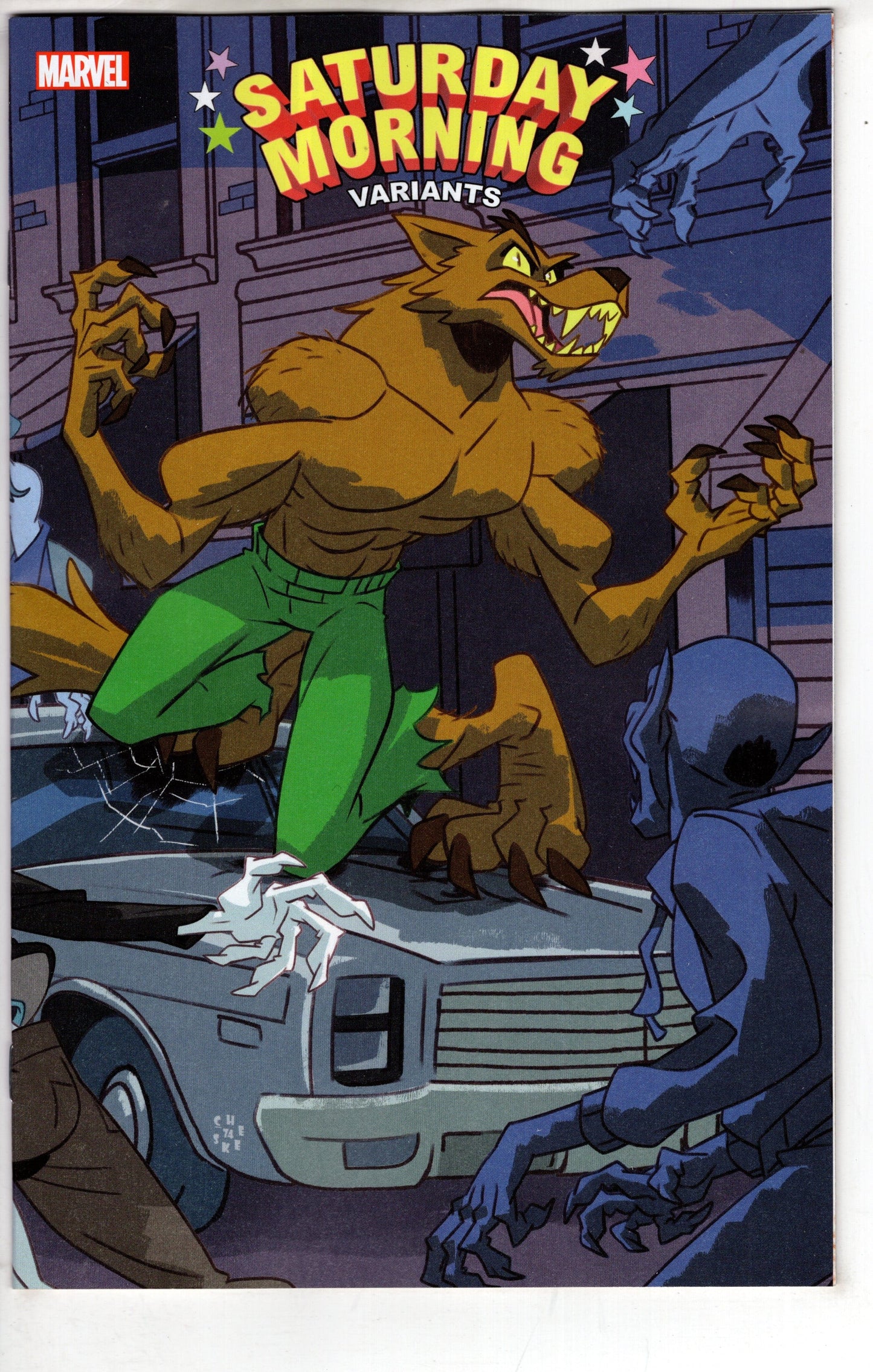 MARVEL PRH COMIC BOOK WEREWOLF BY NIGHT BLOOD HUNT #1 SATURDAY MORNING CONNECT VAR