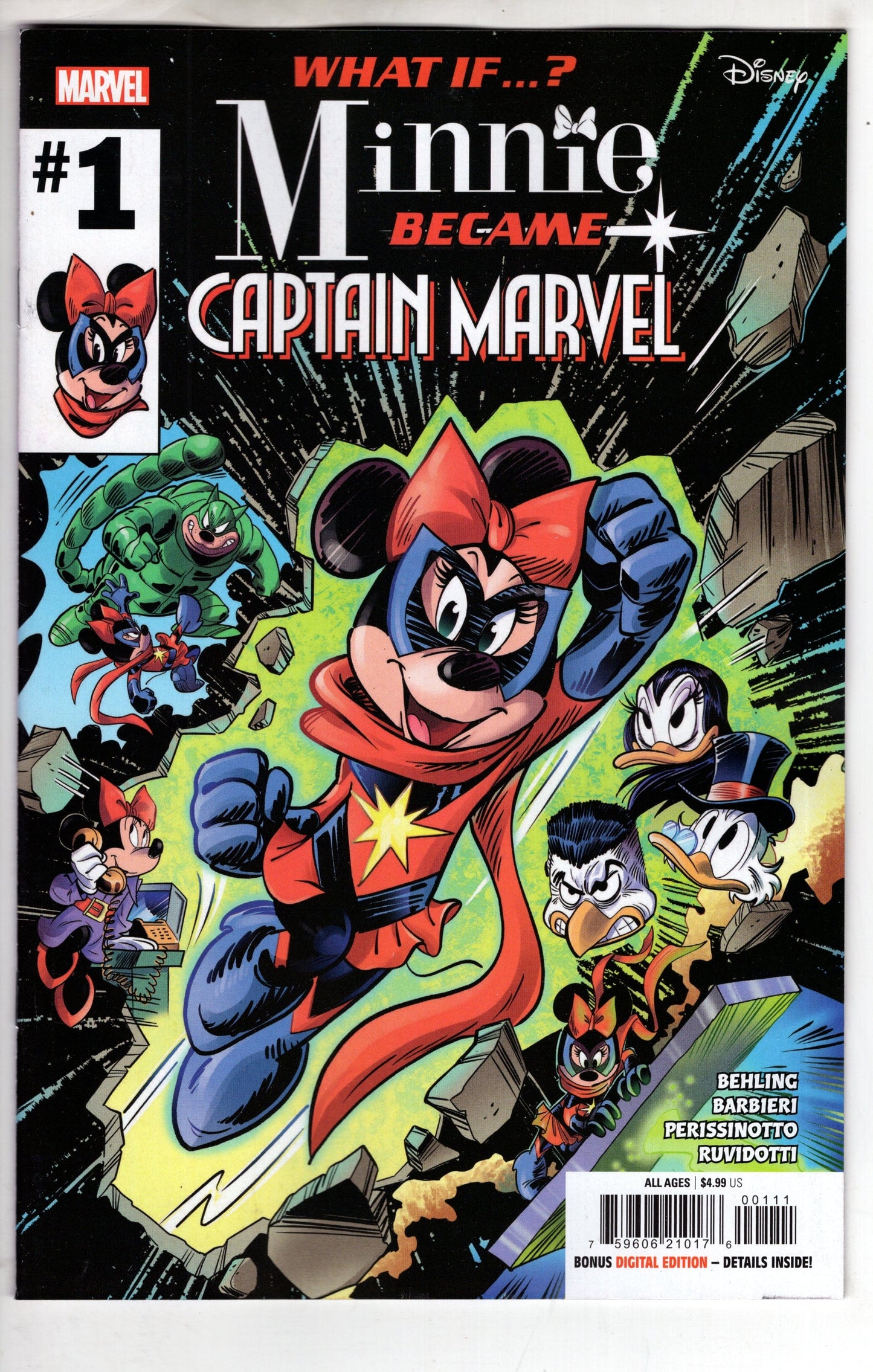 MARVEL PRH COMIC BOOK WHAT IF MINNIE BECAME CAPTAIN MARVEL #1