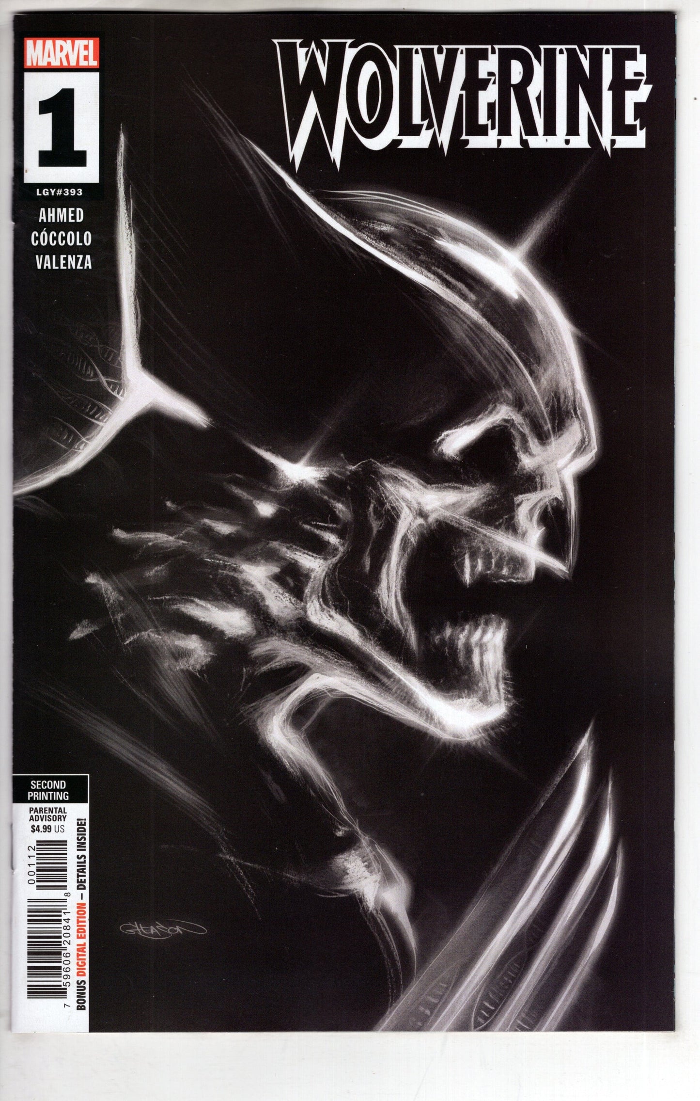 MARVEL PRH COMIC BOOK WOLVERINE #1 2ND PTG PAT GLEASON VAR