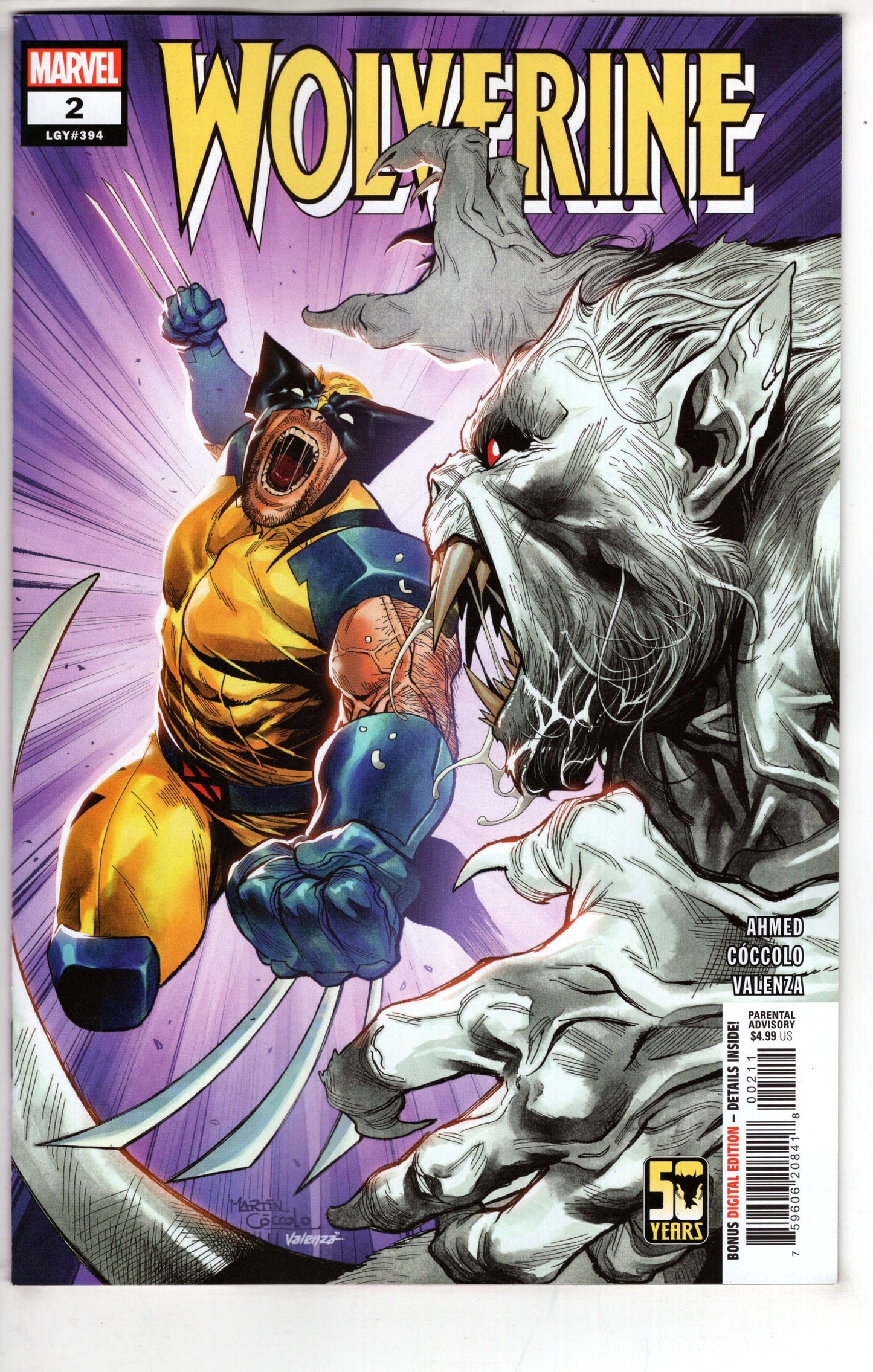 MARVEL PRH COMIC BOOK WOLVERINE #2