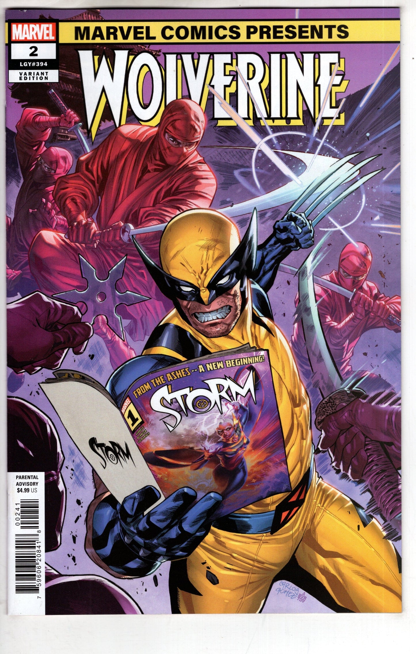 MARVEL PRH COMIC BOOK WOLVERINE #2 CARLOS GOMEZ MARVEL COMICS PRESENTS VAR