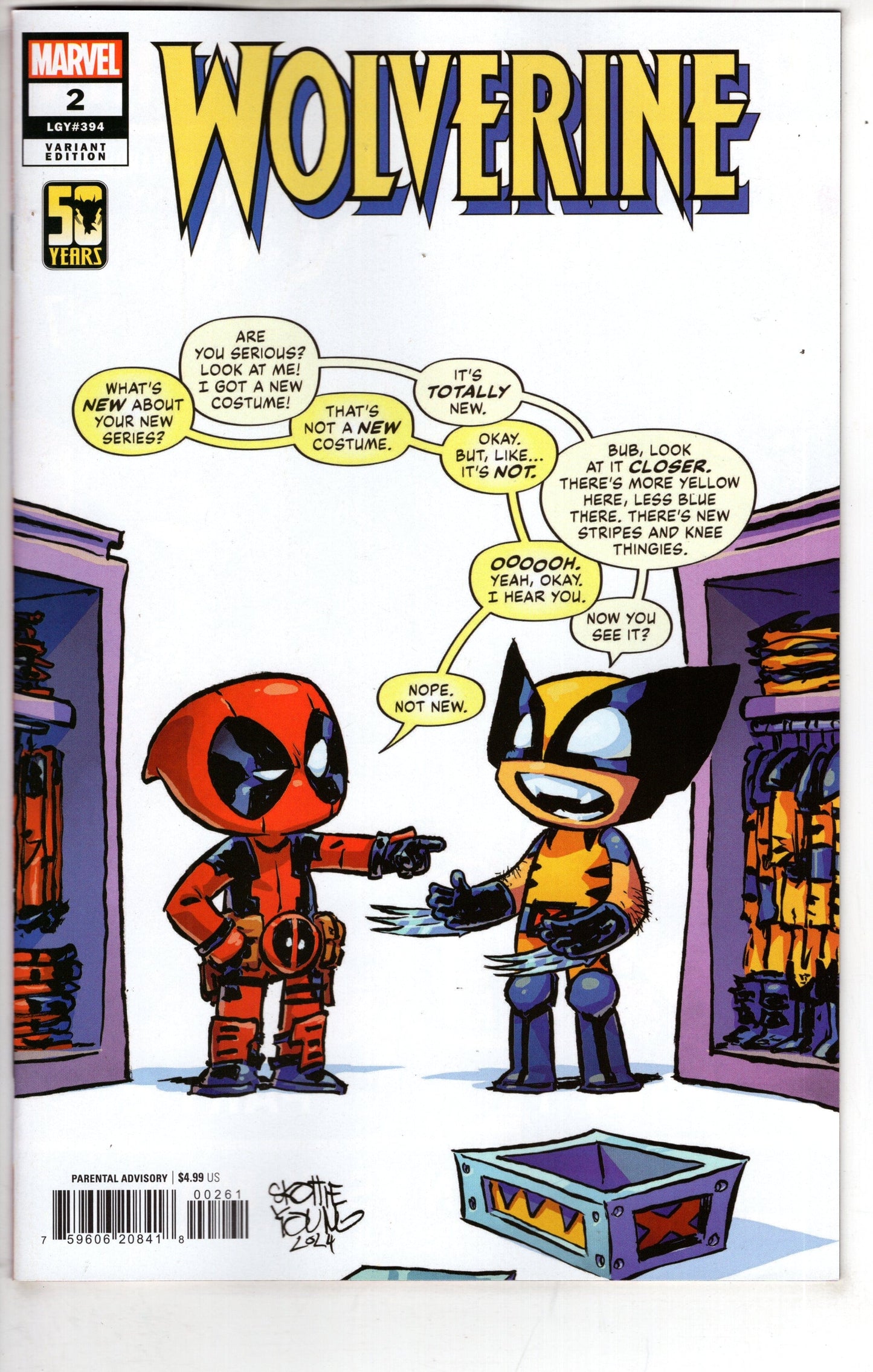 MARVEL PRH COMIC BOOK WOLVERINE #2 SKOTTIE YOUNG VAR