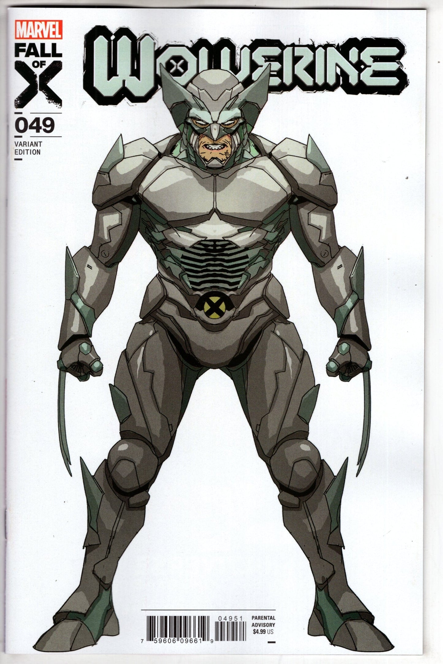 MARVEL PRH COMIC BOOK WOLVERINE #49 LEINIL YU ADAMANTIUM ARMOR DESIGN VAR