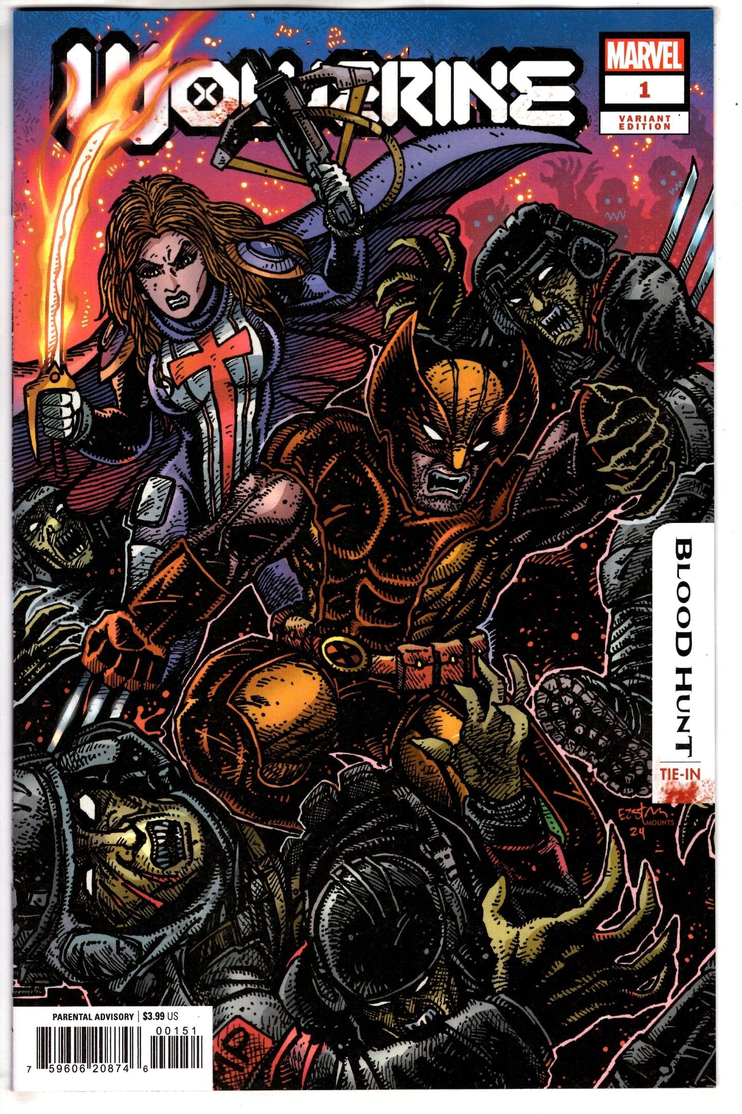 MARVEL PRH COMIC BOOK WOLVERINE BLOOD HUNT #1 KEVIN EASTMAN VAR