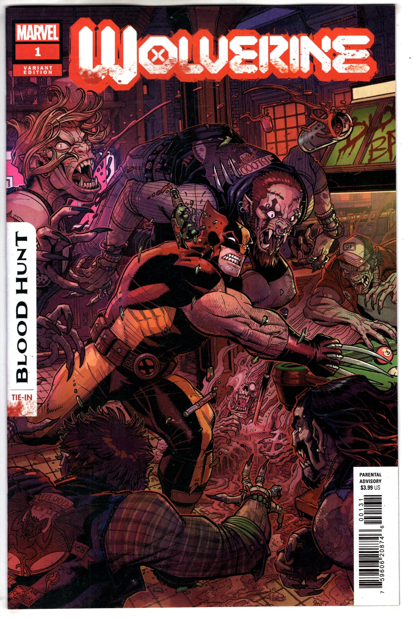 MARVEL PRH COMIC BOOK WOLVERINE BLOOD HUNT #1 NICK BRADSHAW VAR