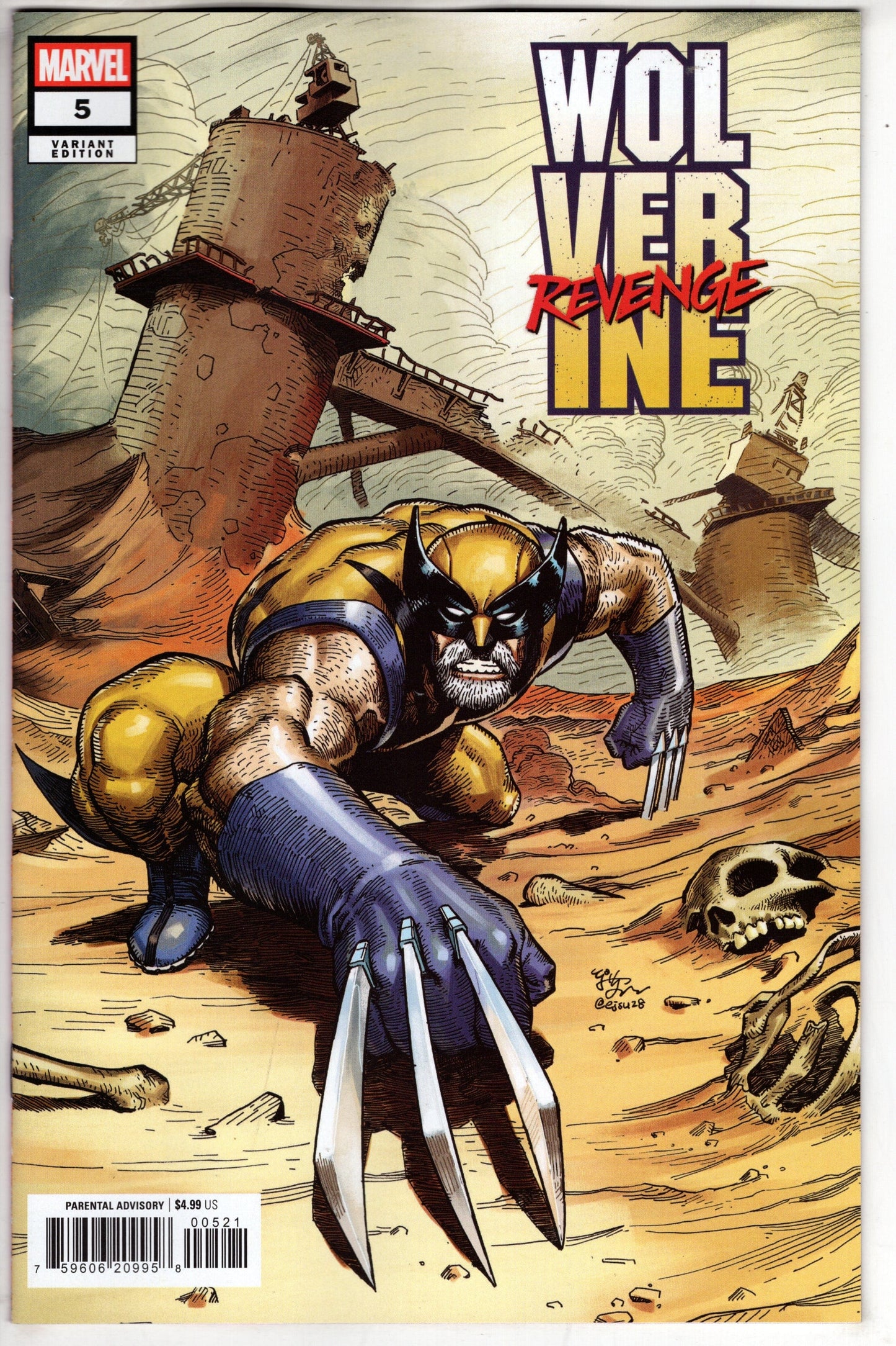 MARVEL PRH COMIC BOOK WOLVERINE REVENGE #5 (OF 5) EJ SU VAR