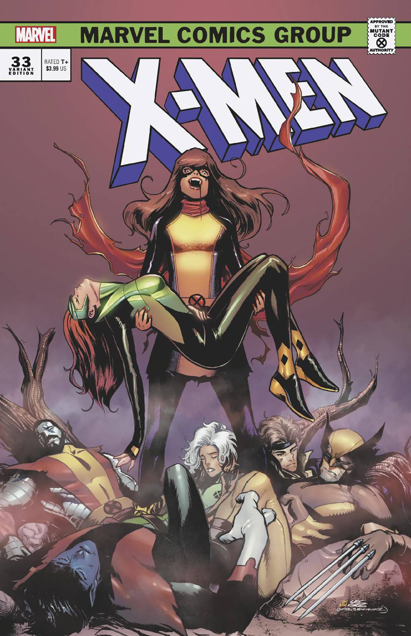 MARVEL PRH COMIC BOOK X-MEN #33 LEE GARBETT VAMPIRE VAR