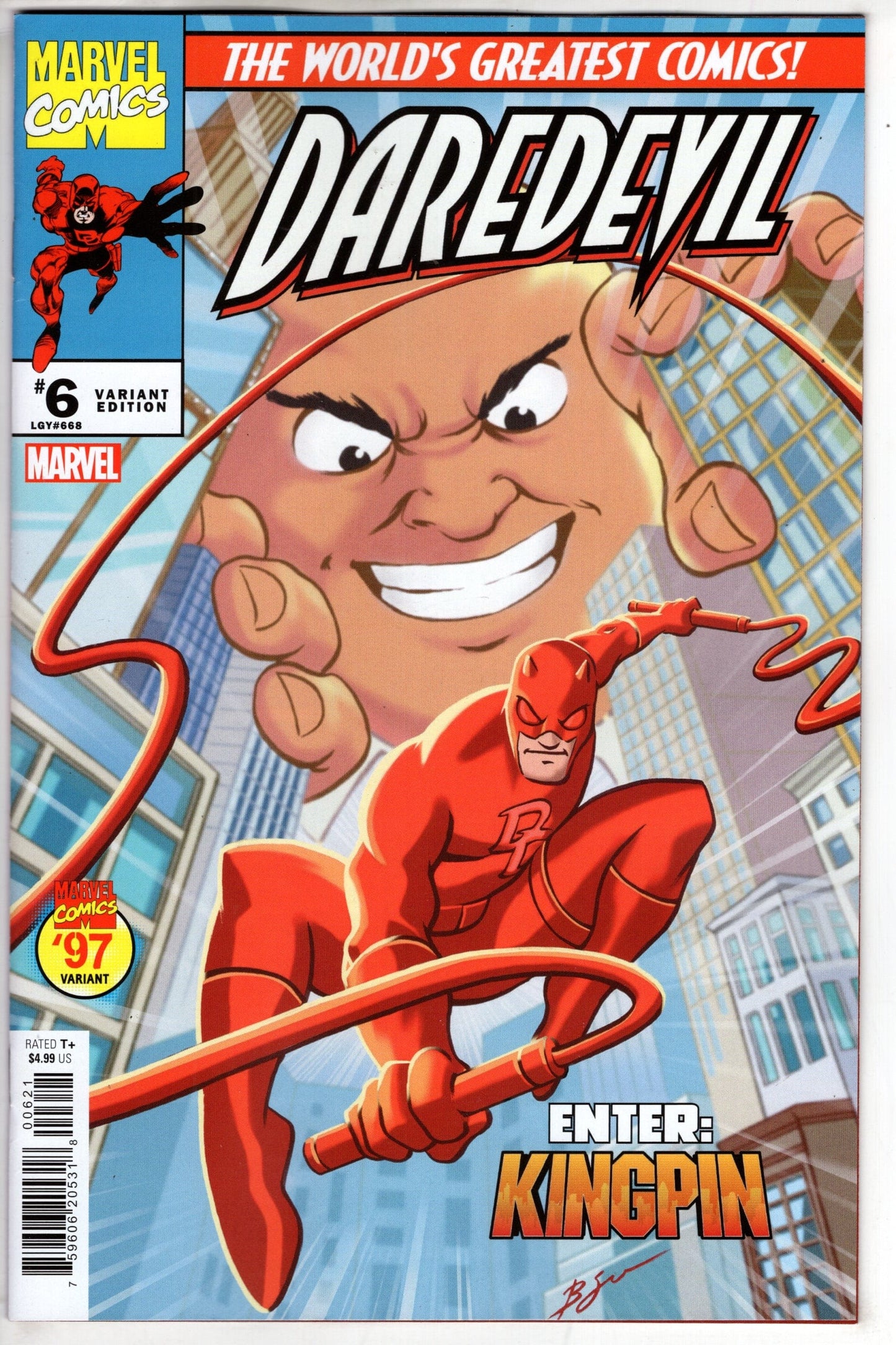 MARVEL PRH COMIC BOOKS DAREDEVIL #6 BEN SU MARVEL 97 VAR