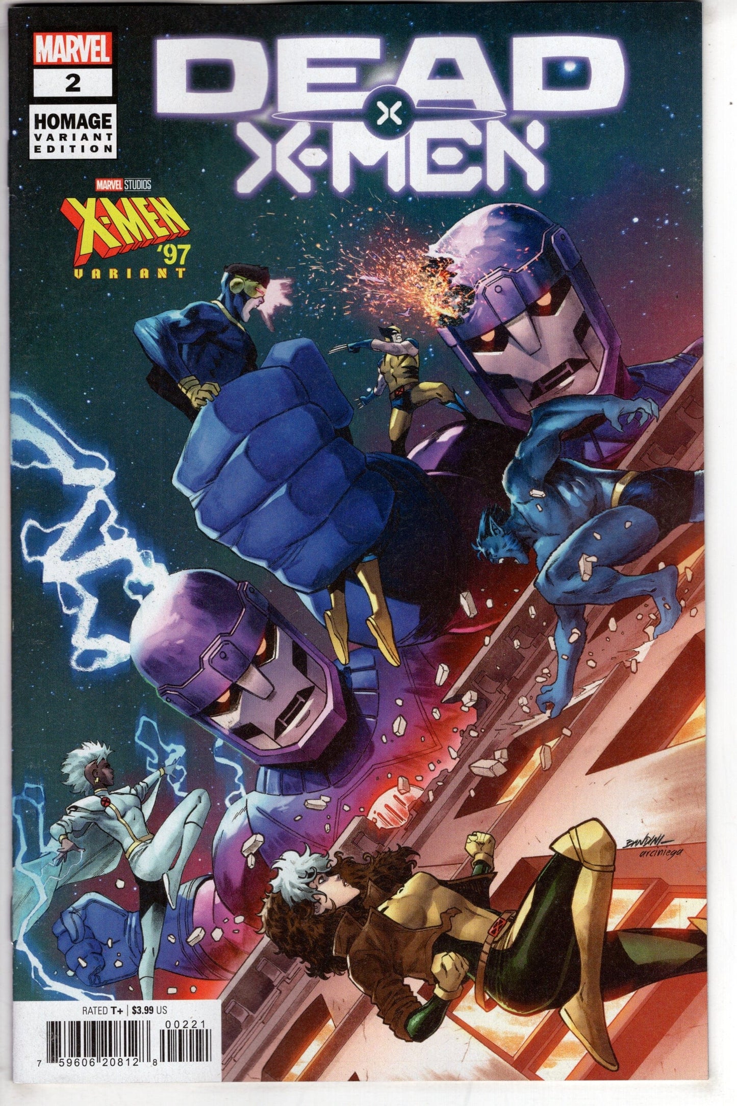 MARVEL PRH COMIC BOOKS DEAD X-MEN #2 MICHELE BANDINI X-MEN 97 HOMAGE VAR