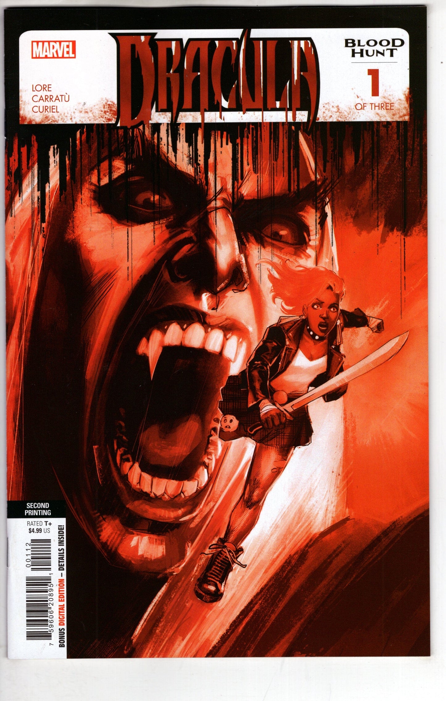 MARVEL PRH COMIC BOOKS DRACULA BLOOD HUNT #1 (OF 3) 2ND PTG REIS BLOOD SOAKED VAR
