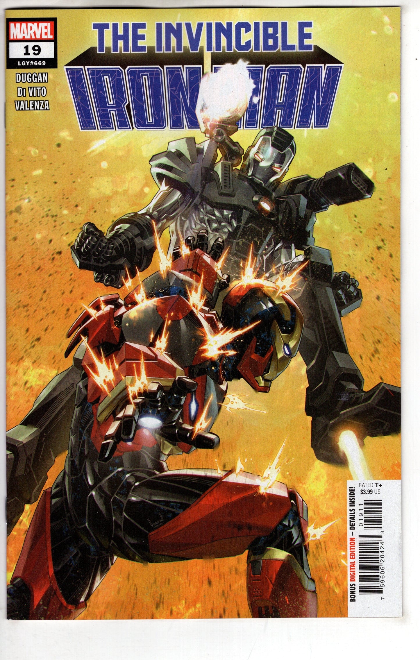 MARVEL PRH COMIC BOOKS INVINCIBLE IRON MAN #19