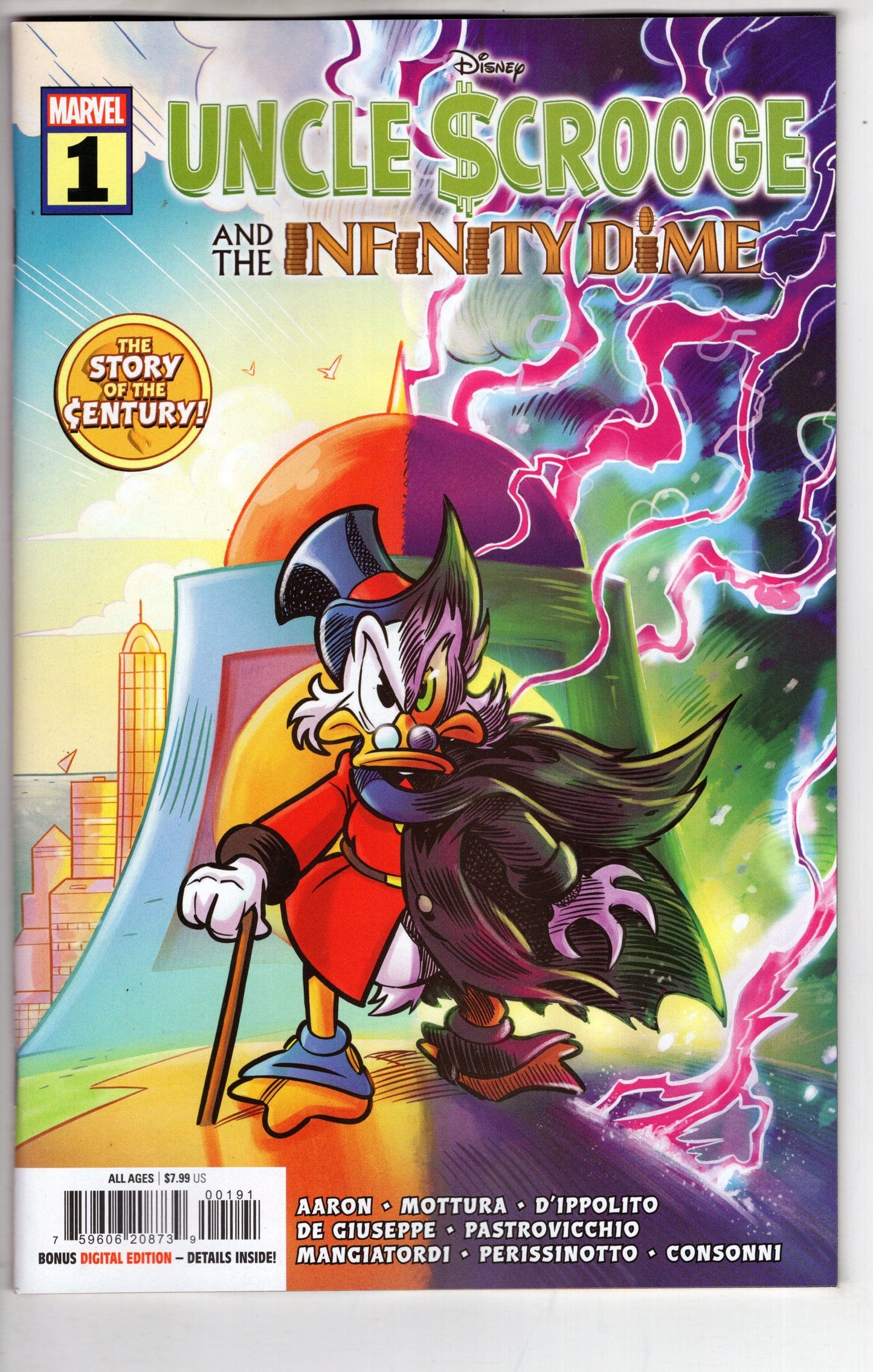 MARVEL PRH COMIC BOOKS UNCLE SCROOGE INFINITY DIME #1 PASTROVICCHIO CVR B