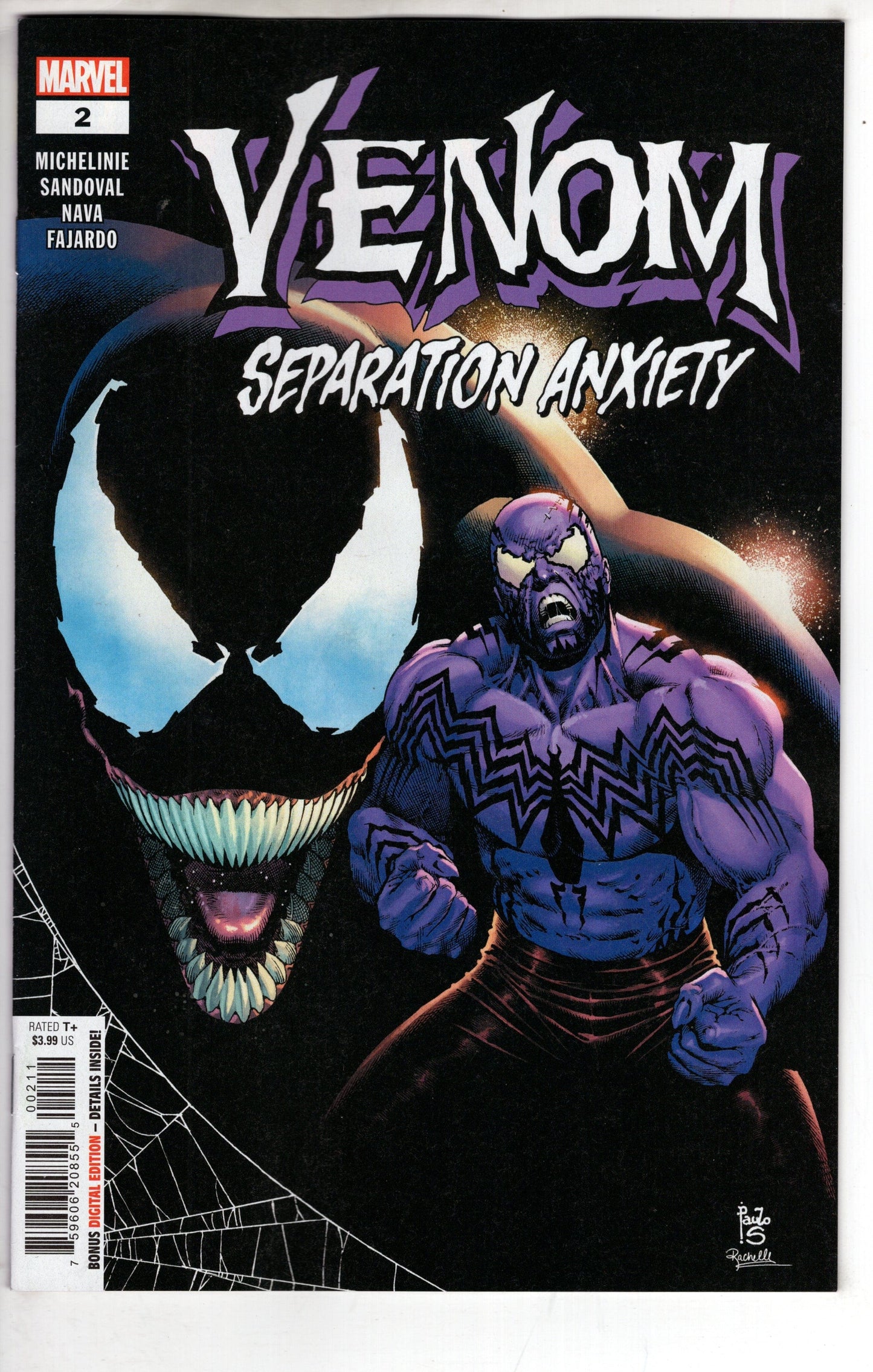 MARVEL PRH COMIC BOOKS VENOM SEPARATION ANXIETY #2