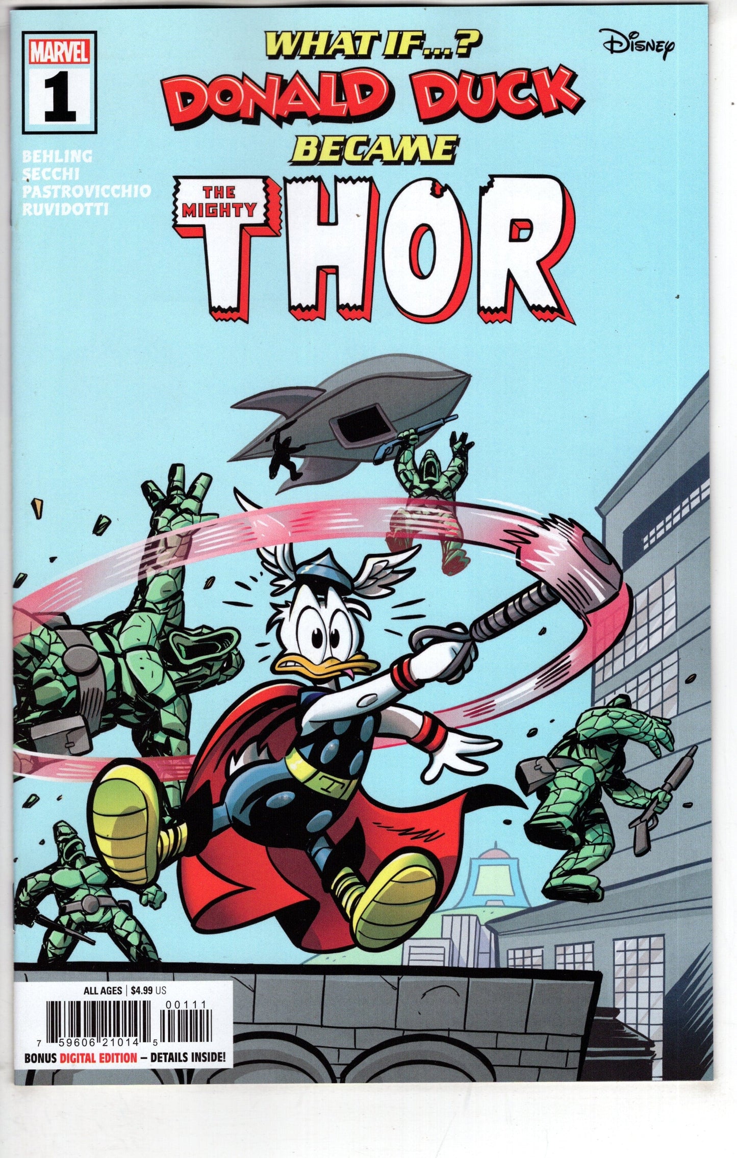 MARVEL PRH COMIC BOOKS WHAT IF DONALD DUCK BECAME THOR #1