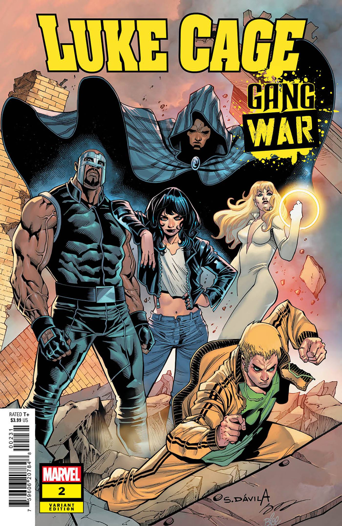 MARVEL PRH Comics LUKE CAGE GANG WAR #2 SERGIO DAVILA CONNECT VAR