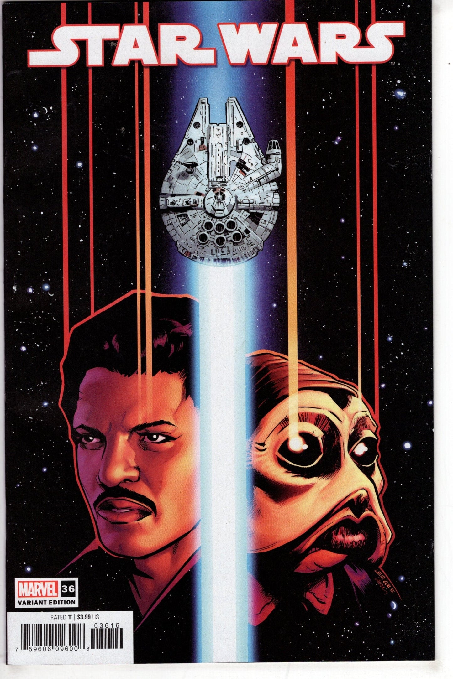 MARVEL PRH Comics STAR WARS #36 25 COPY INCV LEE GARBETT VAR