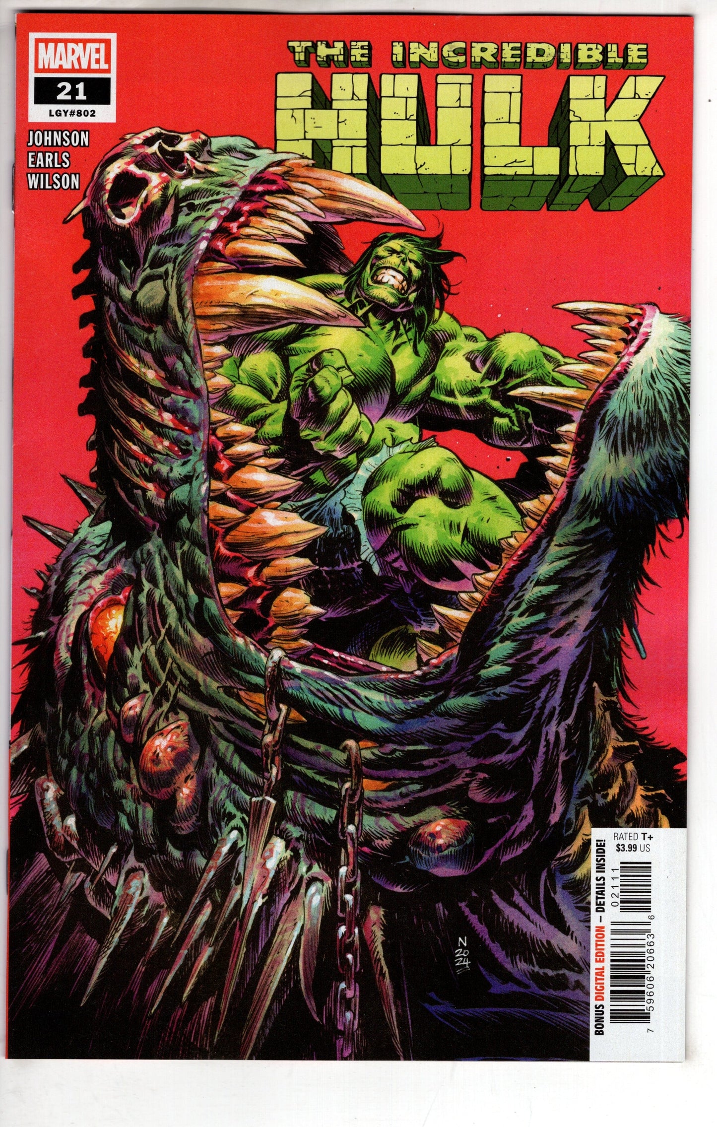 MARVEL PRH NEW THIS WEEK Incredible Hulk #21