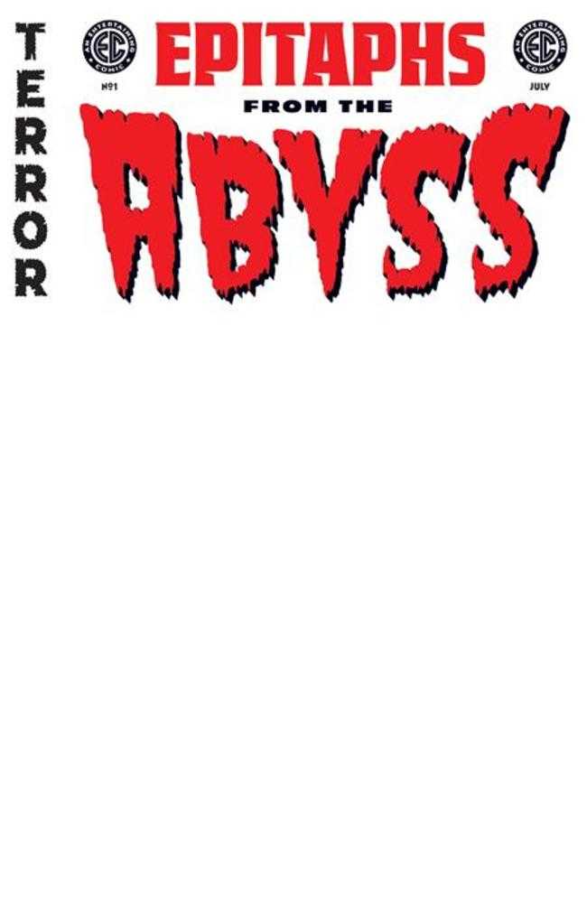ONI PRESS INC. COMIC BOOK EC Epitaphs From The Abyss #1 (Of 5) Cover E Blank Variant
