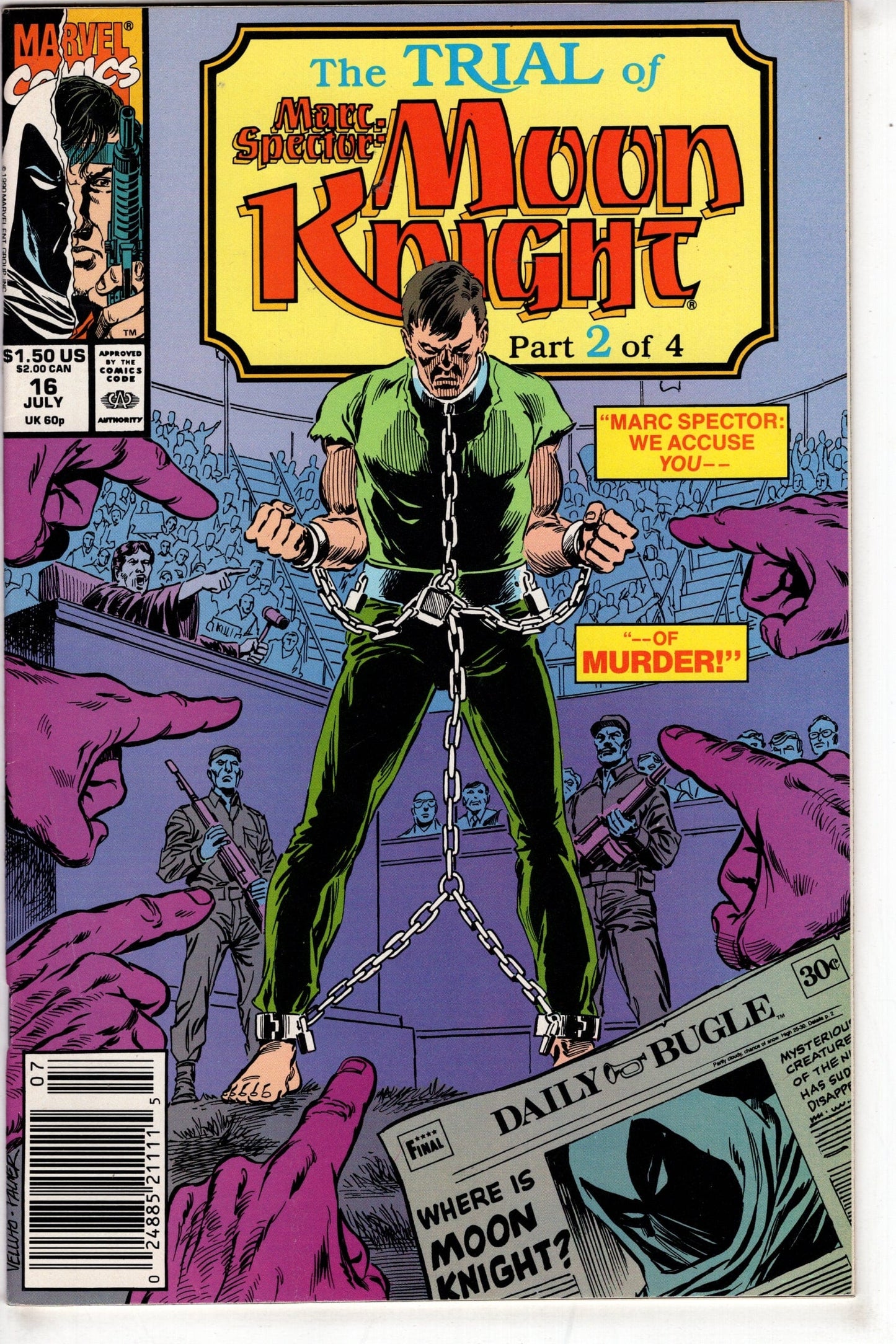 Packrat Comics COMIC BOOK Marc Spector: Moon Knight (1989 series) #16