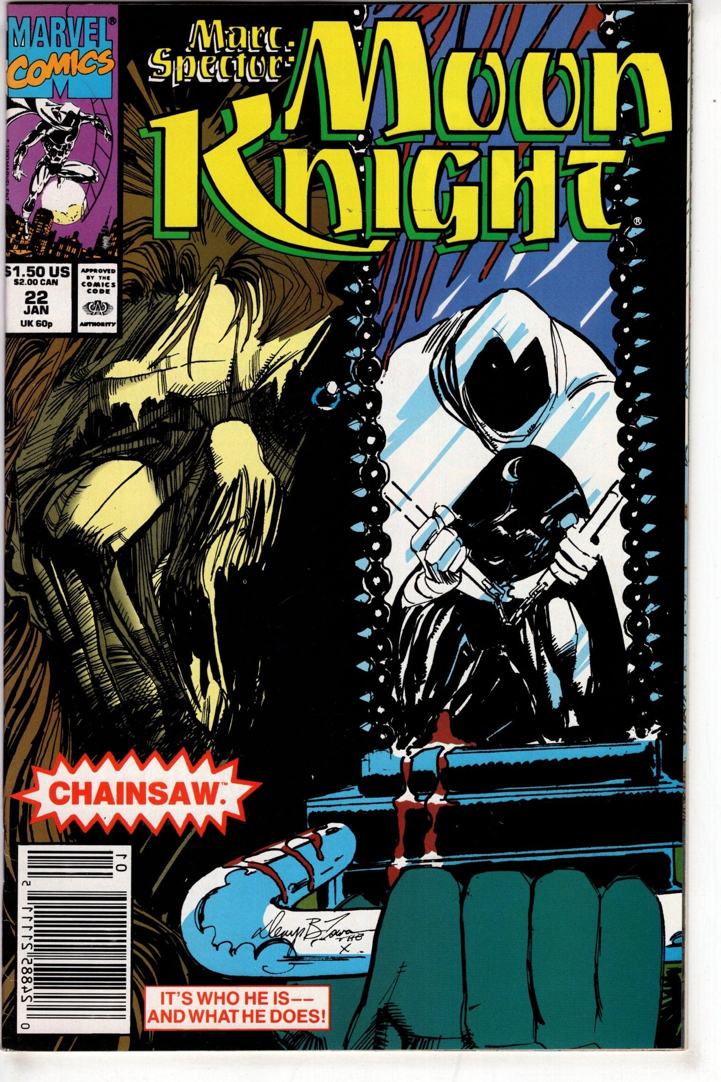 Packrat Comics COMIC BOOK Marc Spector: Moon Knight (1989 series) #22