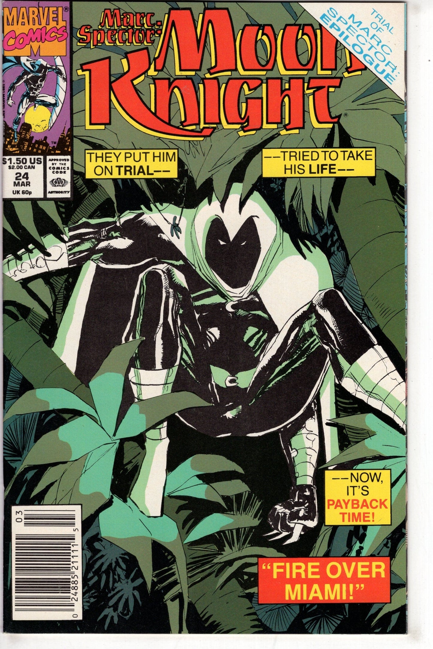 Packrat Comics COMIC BOOK Marc Spector: Moon Knight (1989 series) #24
