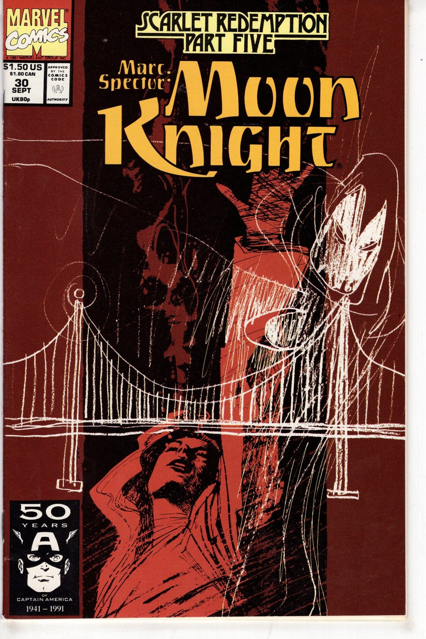 Packrat Comics COMIC BOOK Marc Spector: Moon Knight (1989 series) #30