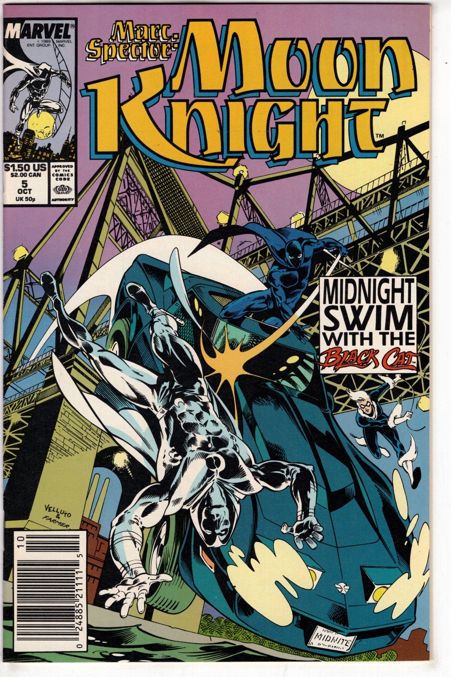 Packrat Comics COMIC BOOK Marc Spector: Moon Knight (1989 series) #5