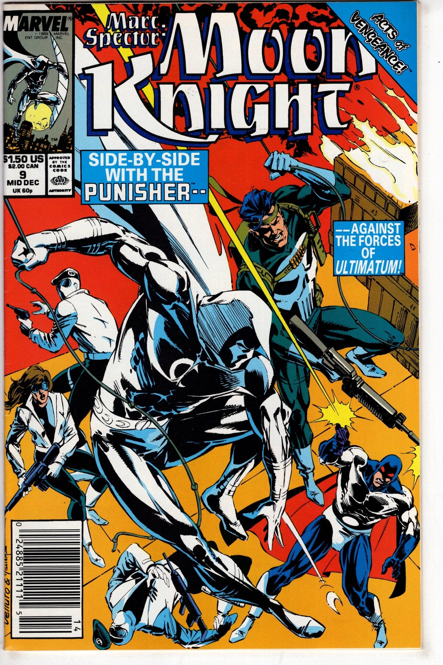 Packrat Comics COMIC BOOK Marc Spector: Moon Knight (1989 series) #9
