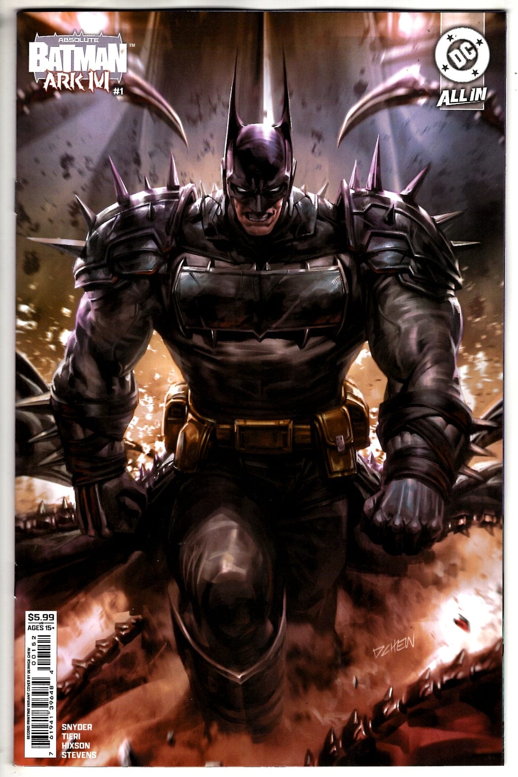 Packrat Comics NEW THIS WEEK ABSOLUTE BATMAN ARK-M SPECIAL #1 (ONE SHOT) Second Printing CVR B Derrick Chew Card Stock Var (VF/NM)