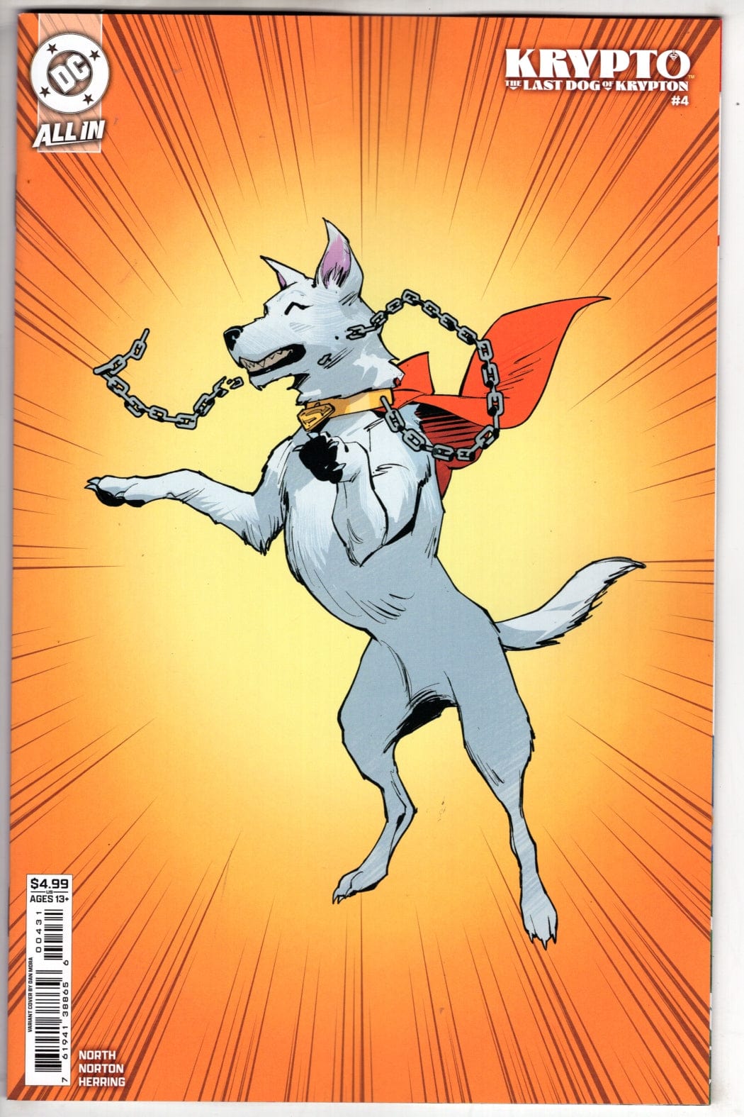 Packrat Comics NEW THIS WEEK KRYPTO THE LAST DOG OF KRYPTON #4 (OF 5) CVR C DAN MORA CORNER BOX CARD STOCK VAR
