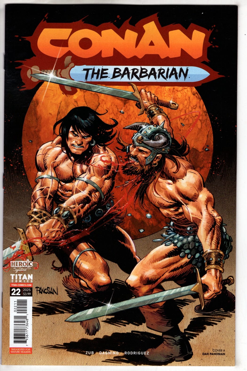 Titan Comics COMIC BOOK CONAN THE BARBARIAN #22 CVR A DAN PANOSIAN (MR)